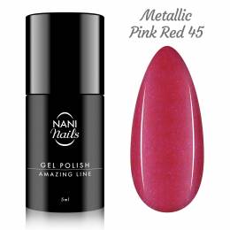 Oja semipermanenta NANI Amazing Line 5 ml - Metallic Pink Red
