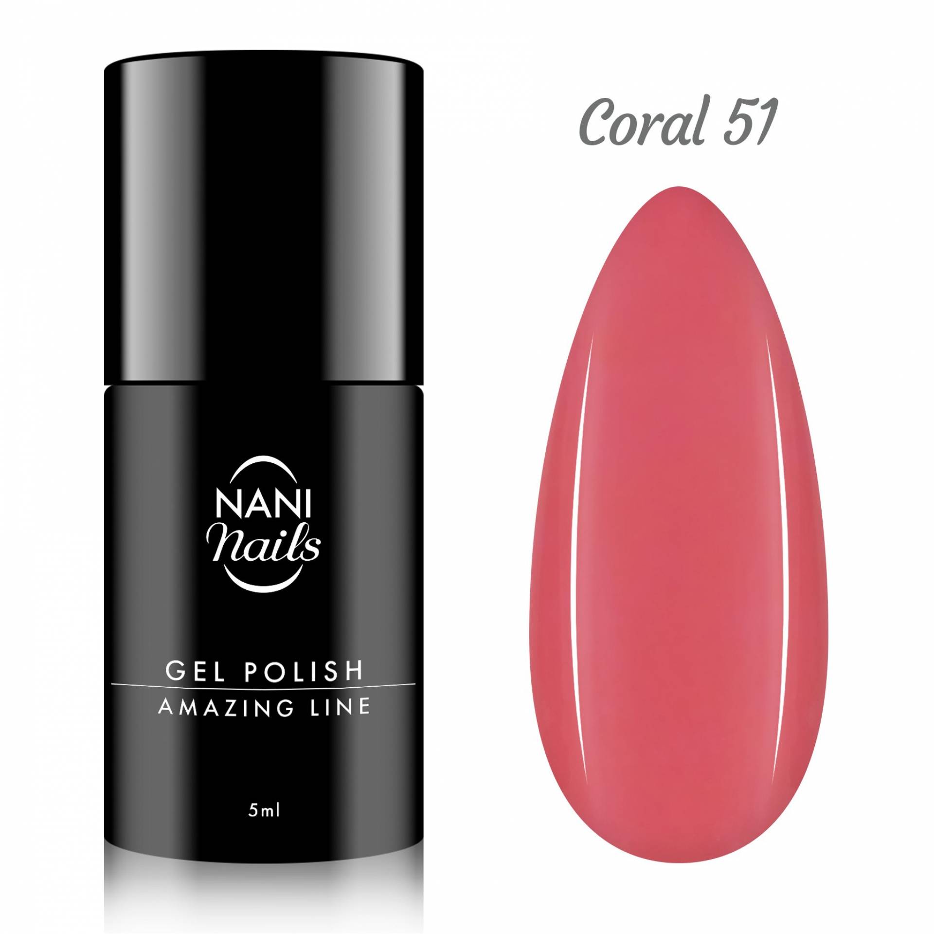 Oja semipermanenta NANI Amazing Line 5 ml - Coral