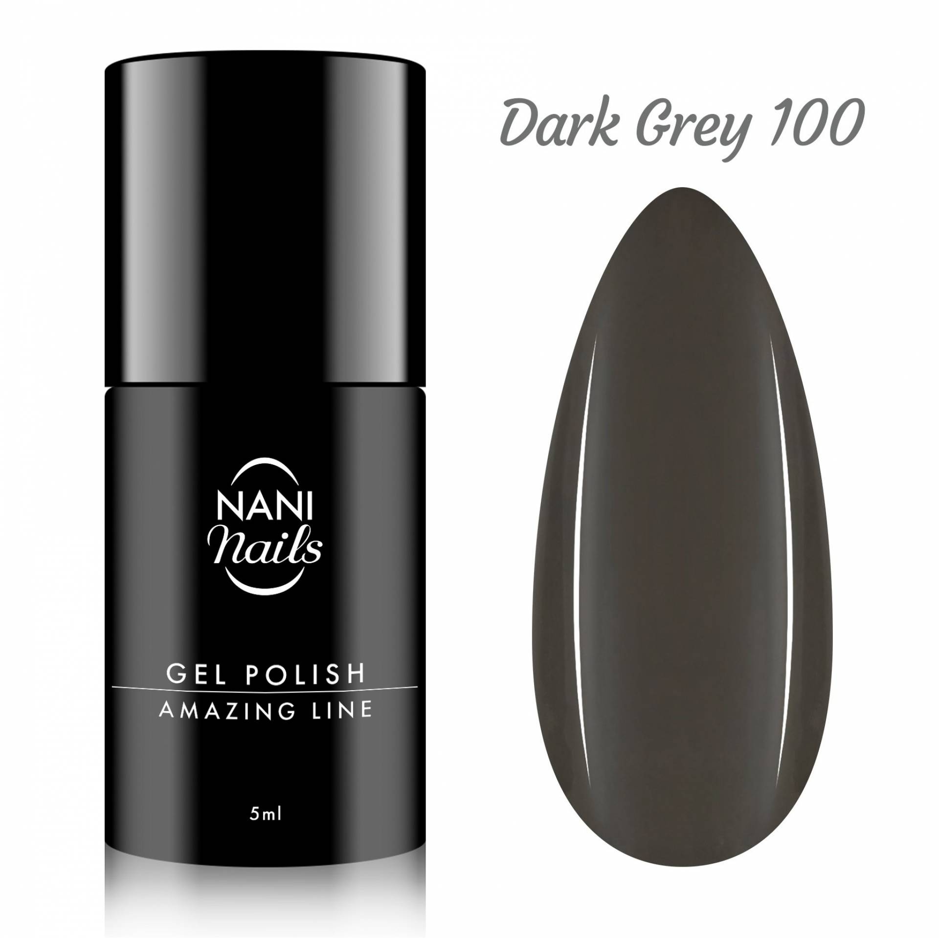 Oja semipermanenta NANI Amazing Line 5 ml - Dark Grey