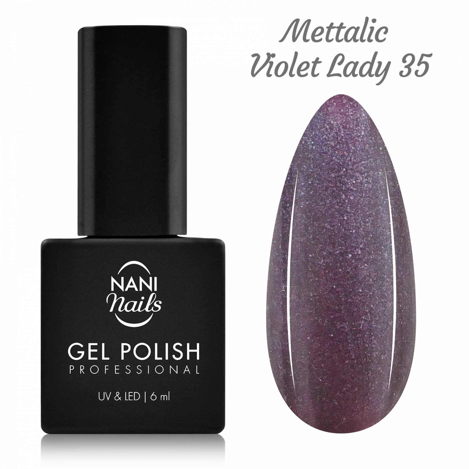 Ojă semipermanentă NANI 6 ml - Metallic Violet Lady