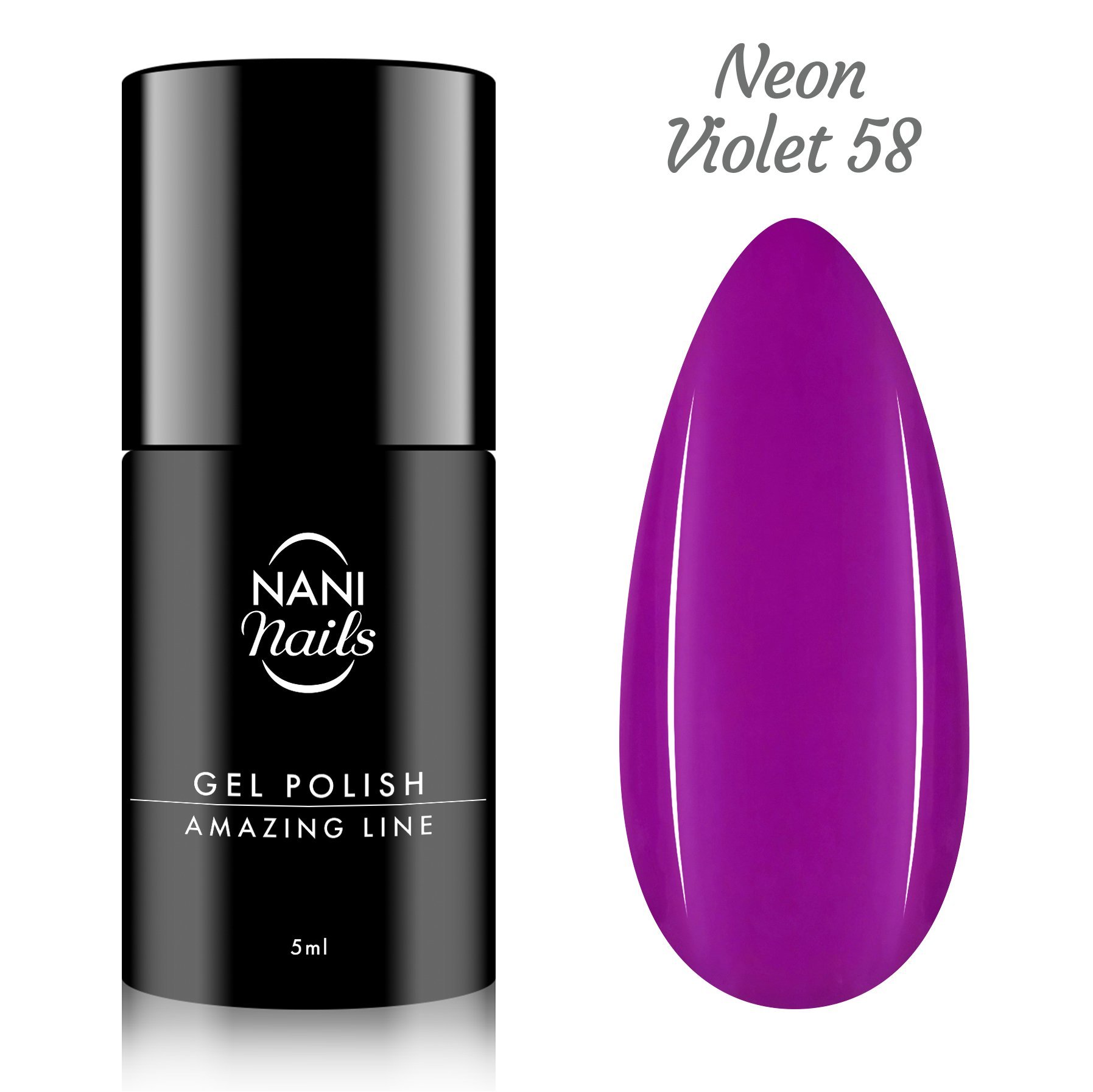Oja semipermanenta NANI Amazing Line 5 ml - Neon Violet