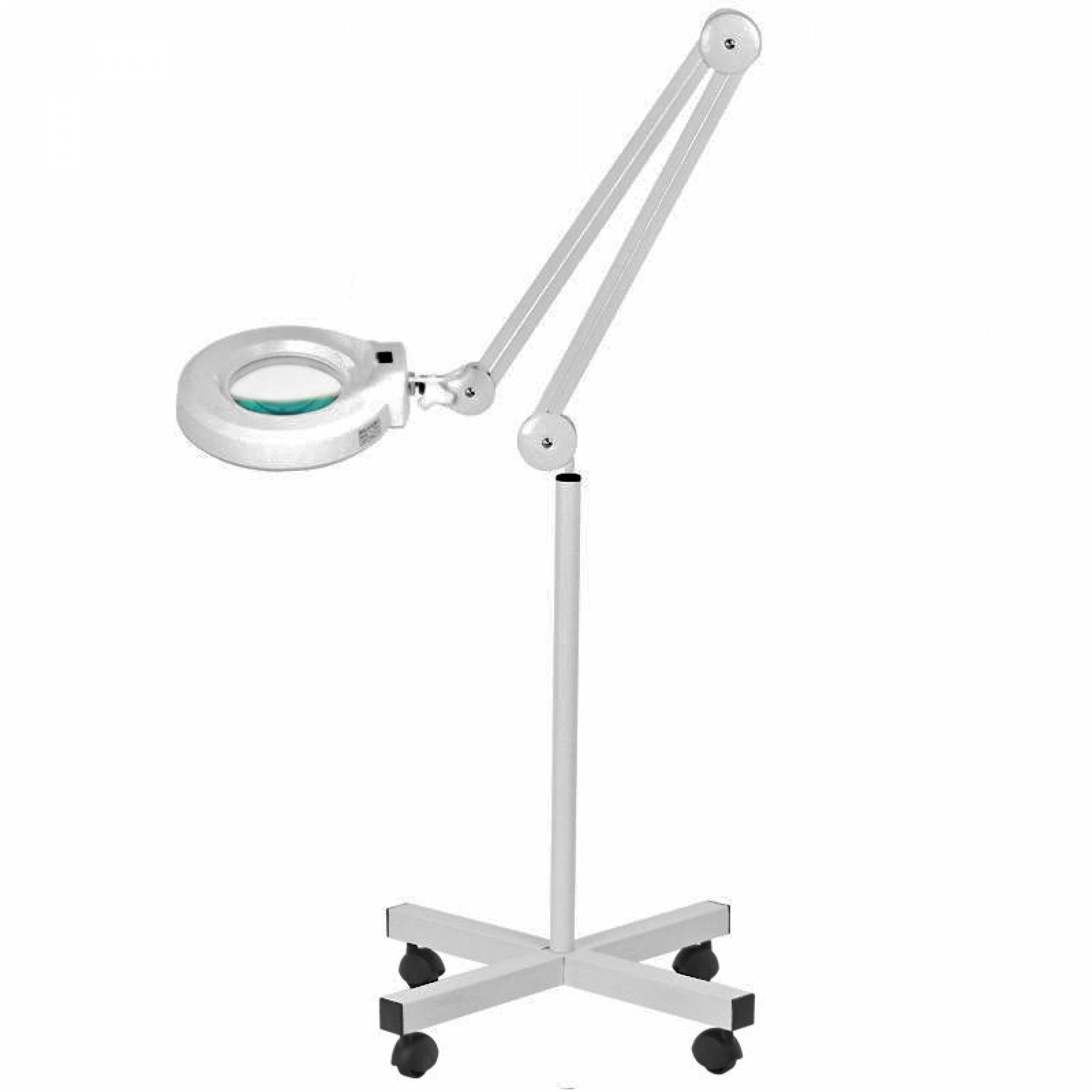Lampă cosmetică LED cu lupă pe picior cu roți