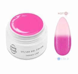 Gel UV Termic NANI 5 ml - Pink White Glitter
