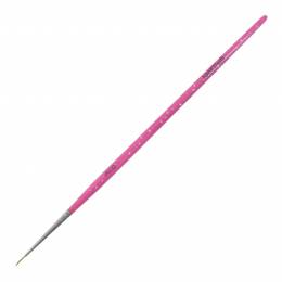 Pensulă de decorare NANI Kolinsky, mărimea 3/0 - Glitter Pink