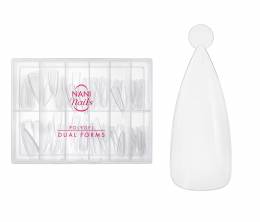 Șabloane NANI Dual Forms pentru Poly geluri, 100 buc, Stiletto