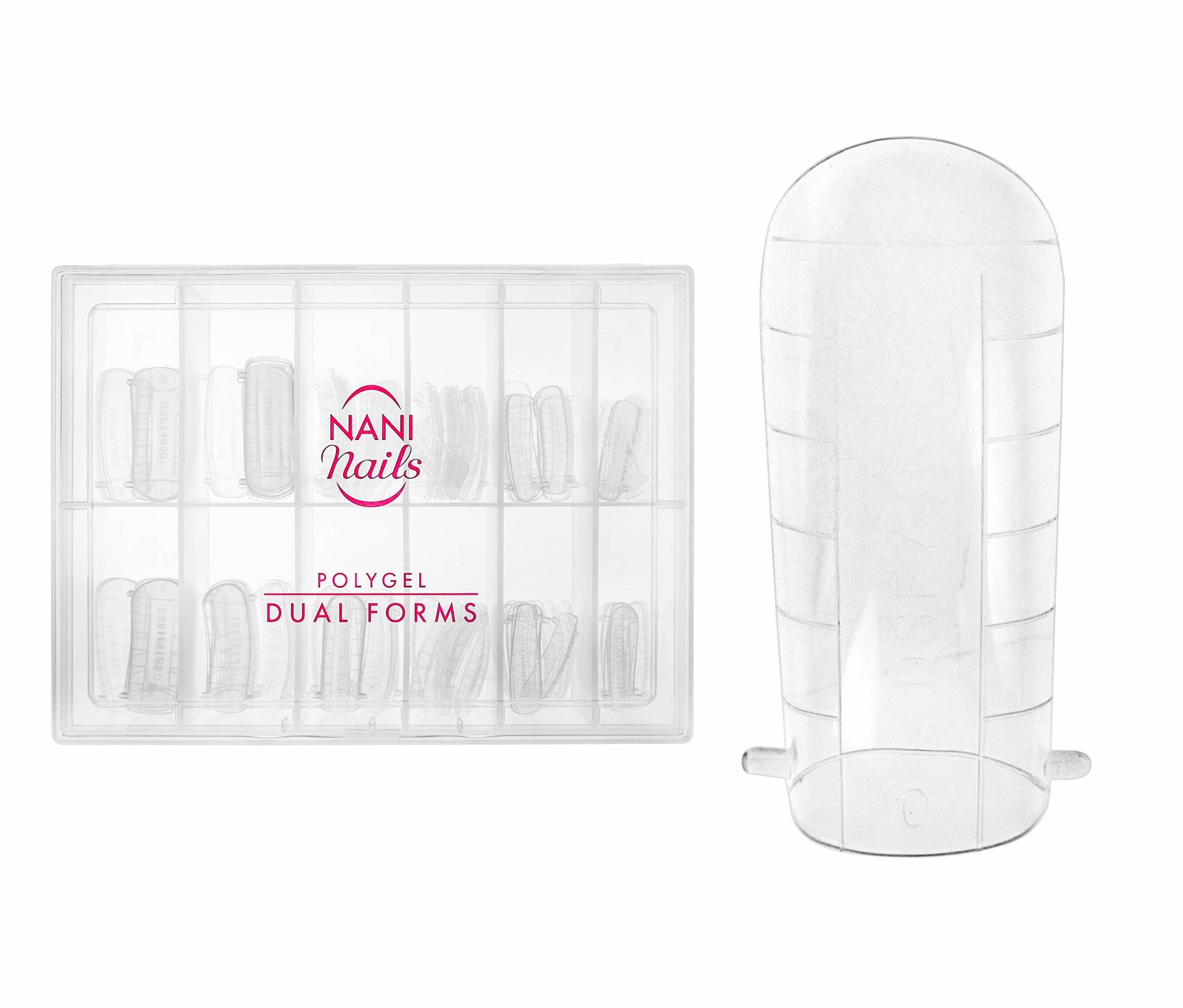 Șabloane NANI Dual Forms pentru Poly geluri, 120 buc, Classic
