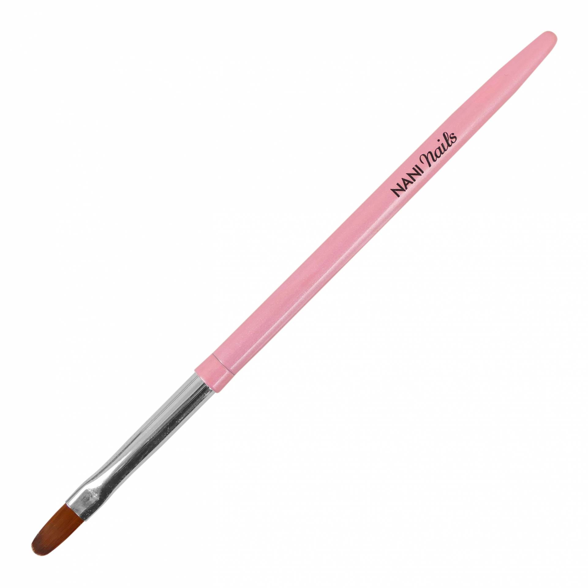 Pensulă NANI pentru gel mărimea 6, Premium - Metallic Pink