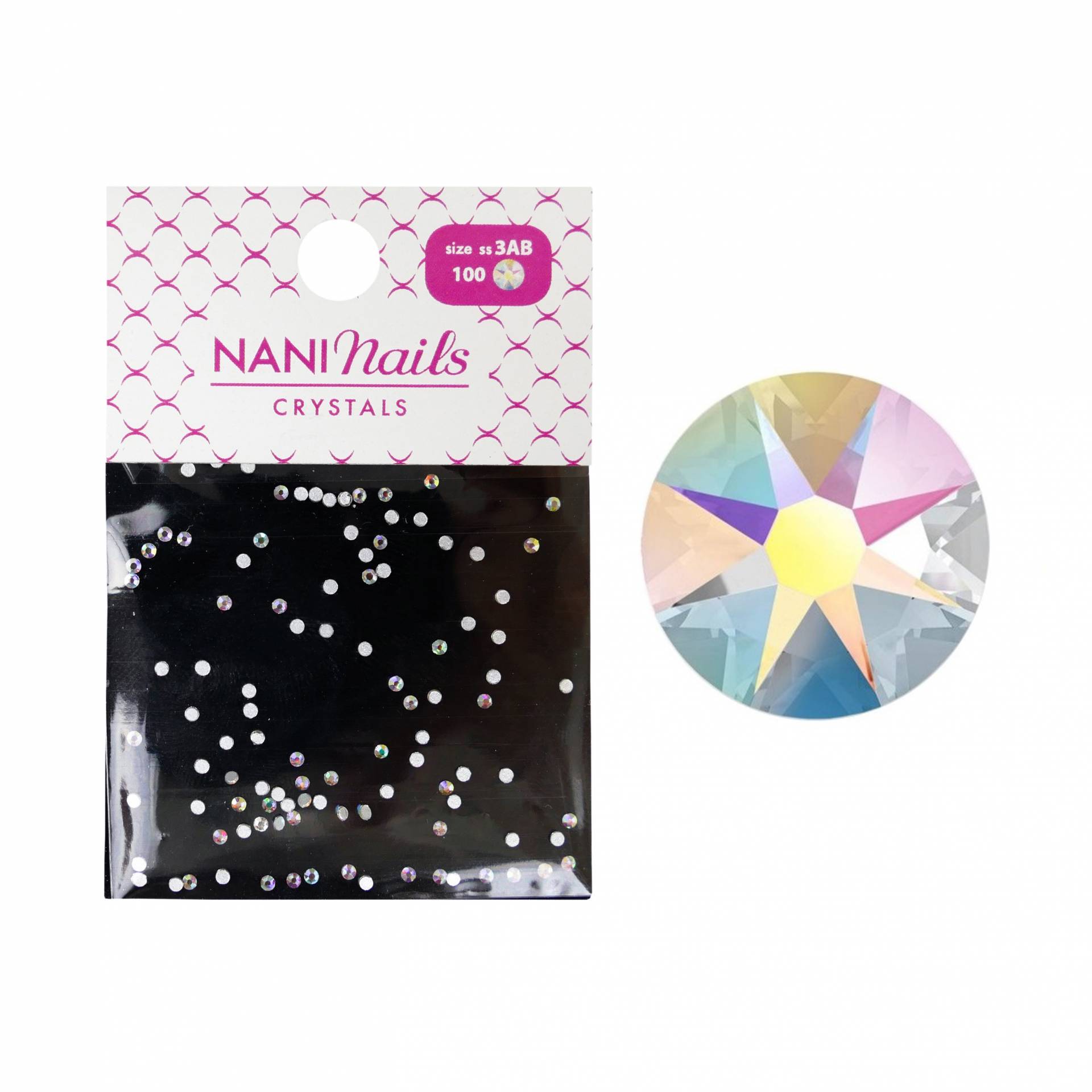 Pietricele NANI SS3 100 ks - Crystal AB