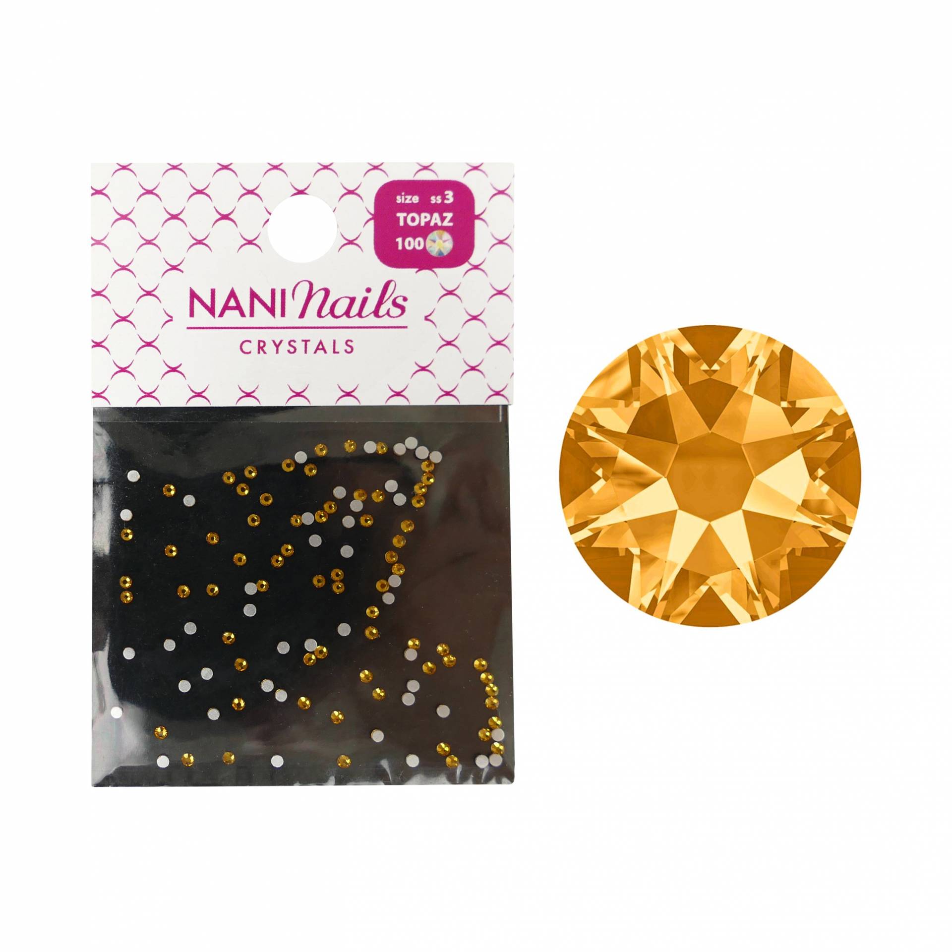 Pietricele NANI SS3 100 ks - Golden Topaz