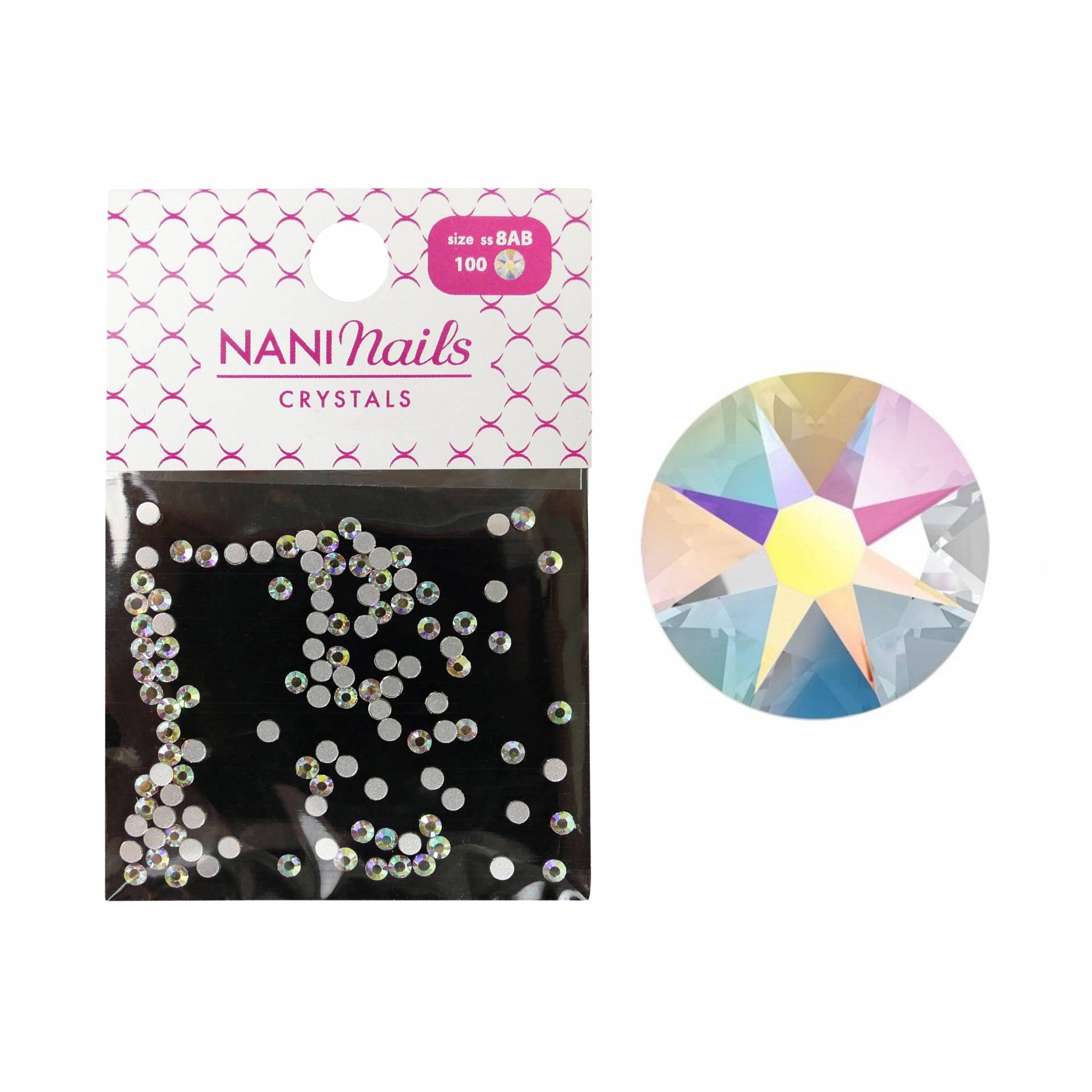 Pietricele NANI SS8 100 ks - Crystal AB