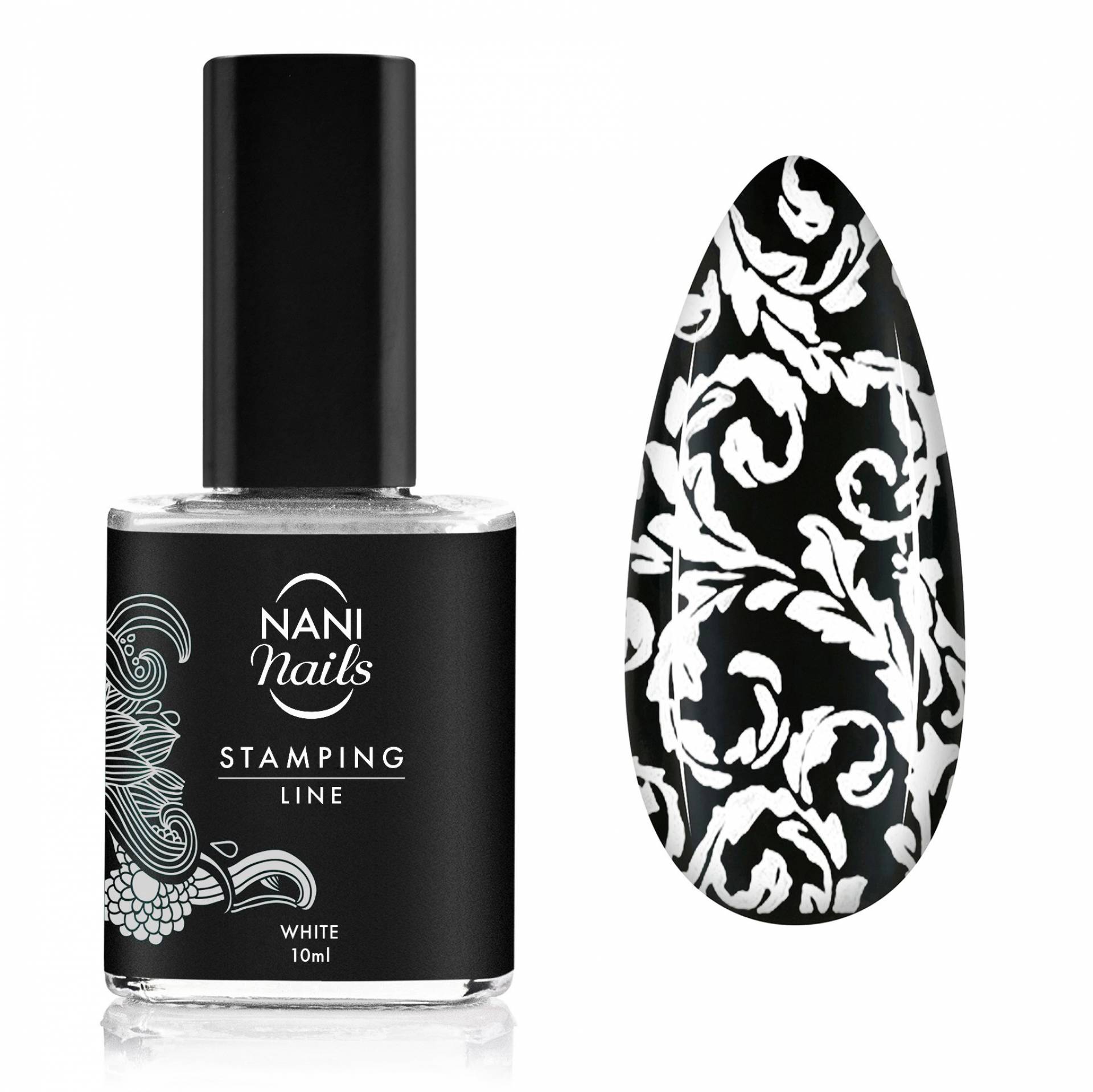 Lac de unghii NANI pentru ștampile 10 ml - White