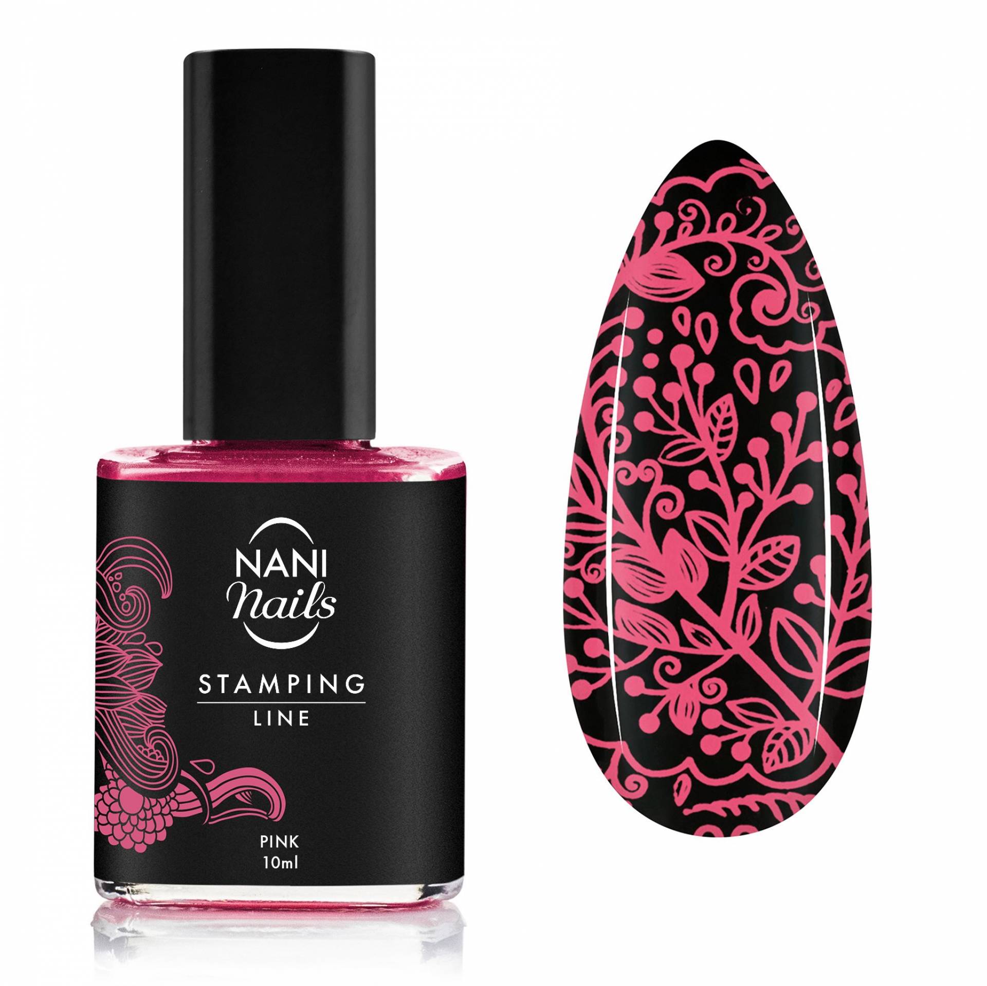 Lac de unghii NANI pentru ștampile 10 ml - Pink