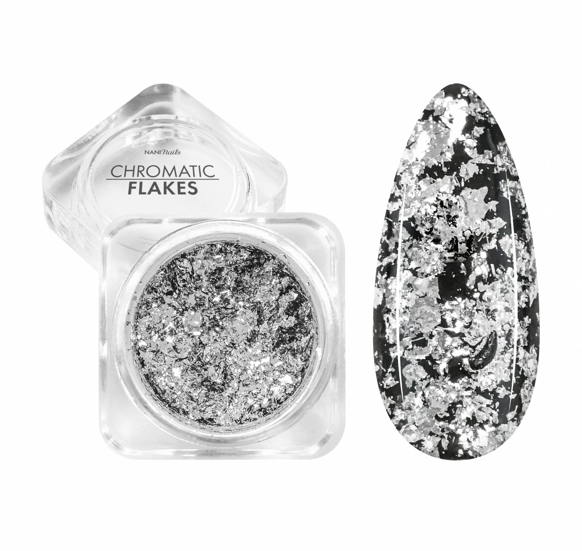 Pigment de lustruire NANI Chromatic Flakes - Silver