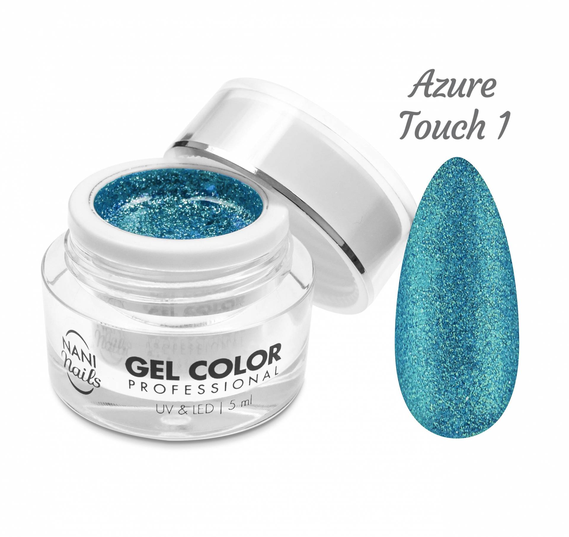 Gel UV/LED NANI Glamour Twinkle 5 ml - Azure Touch