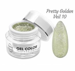 Gel UV/LED NANI Glamour Twinkle 5 ml - Pretty Golden Veil