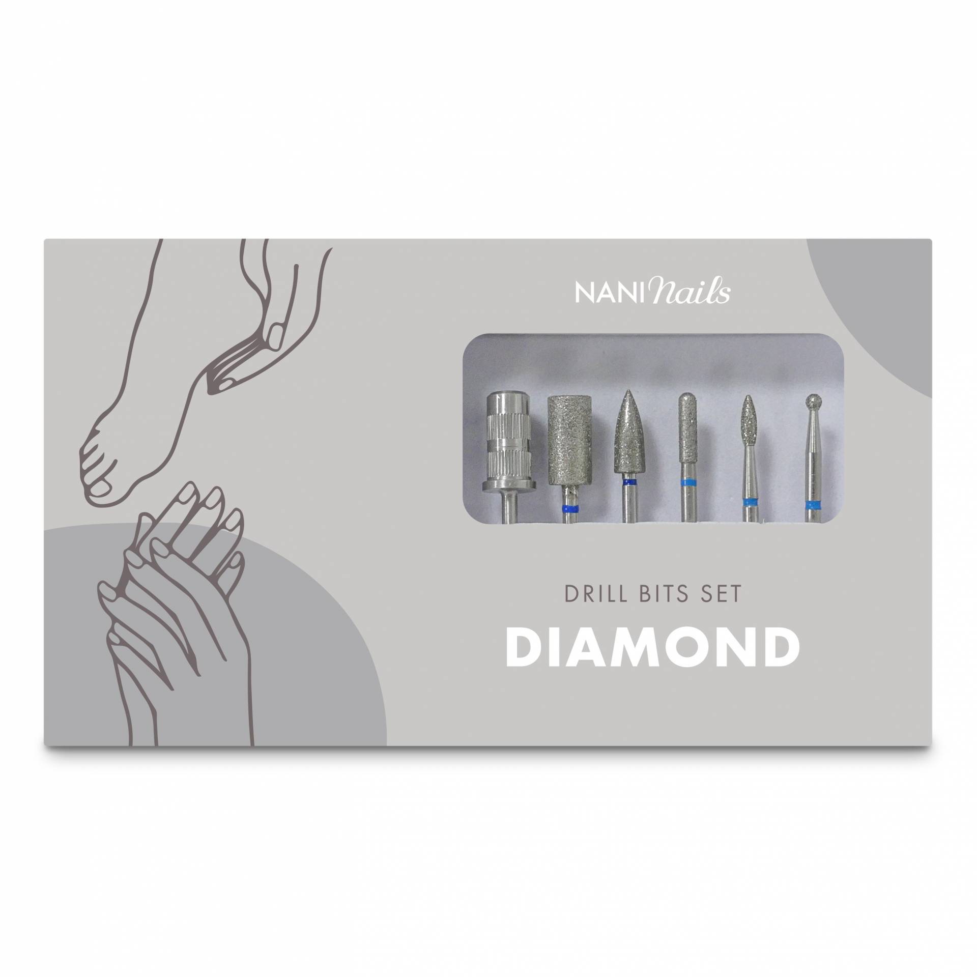 NANI set de capete pentru freză - Diamond