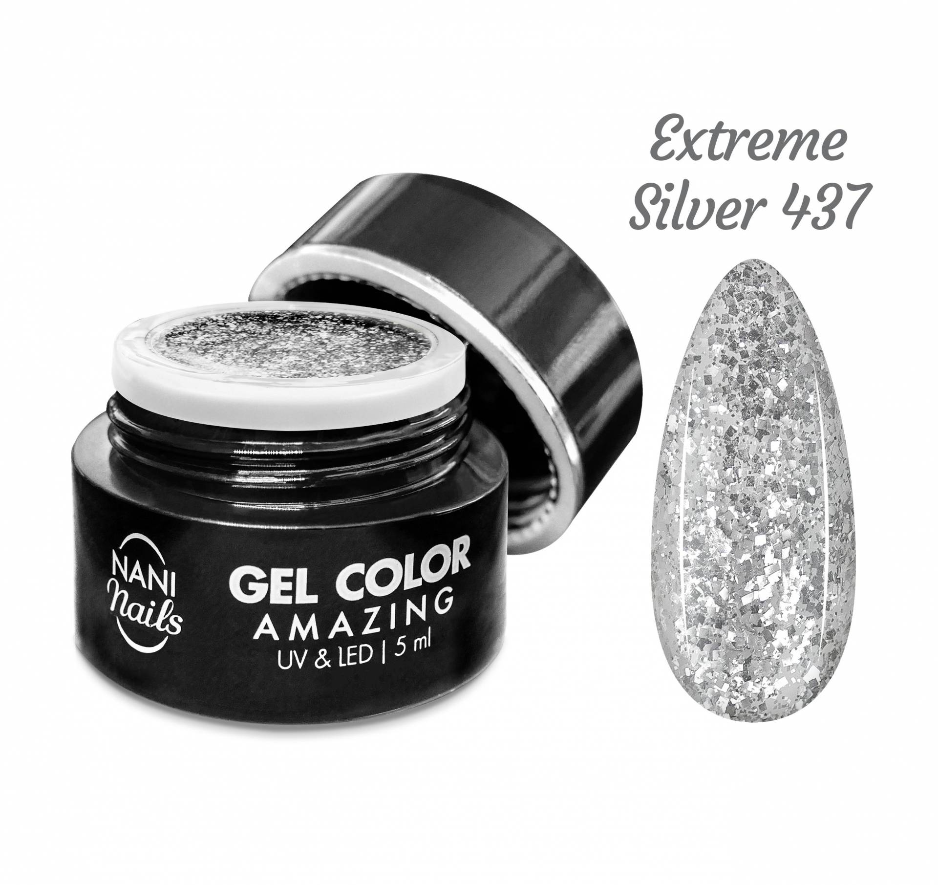 NANI gel UV Amazing Line 5 ml - Extreme Silver