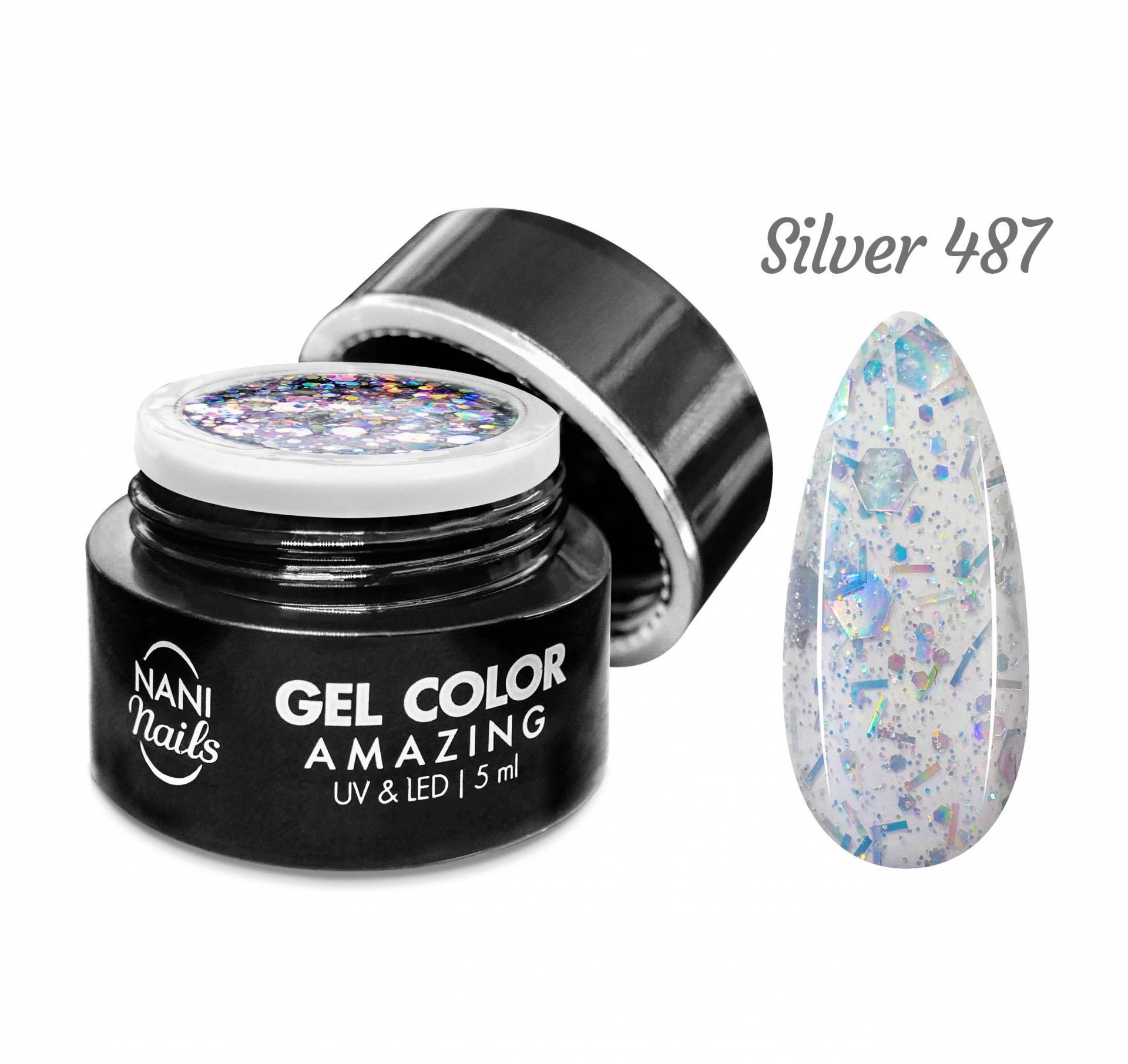 NANI gel UV Amazing Line 5 ml - Silver
