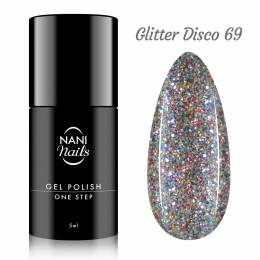 NANI ojă semipermanentă One Step 5 ml - Glitter Disco
