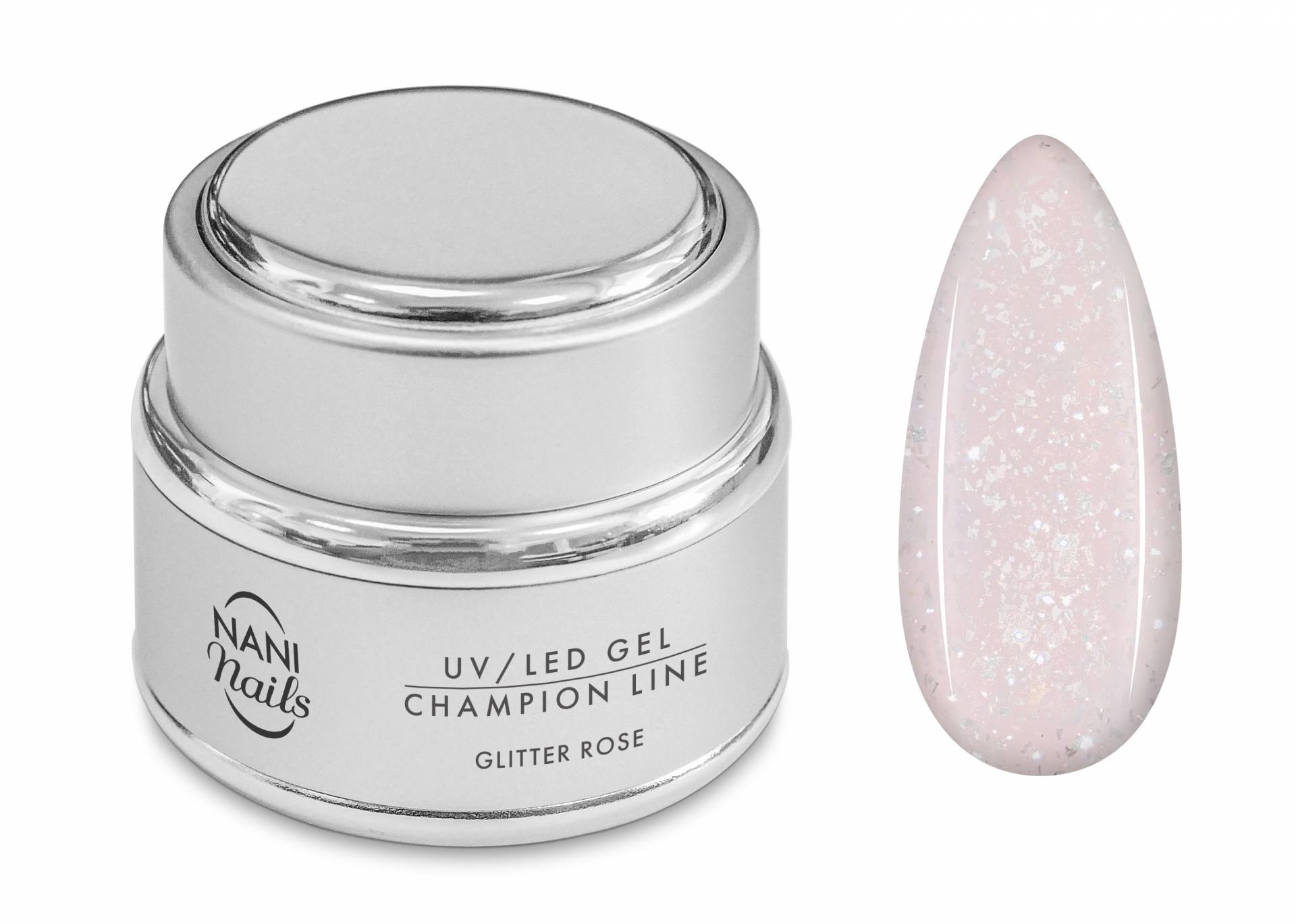 NANI gel UV/LED Champion Line 15 ml - Glitter Rose