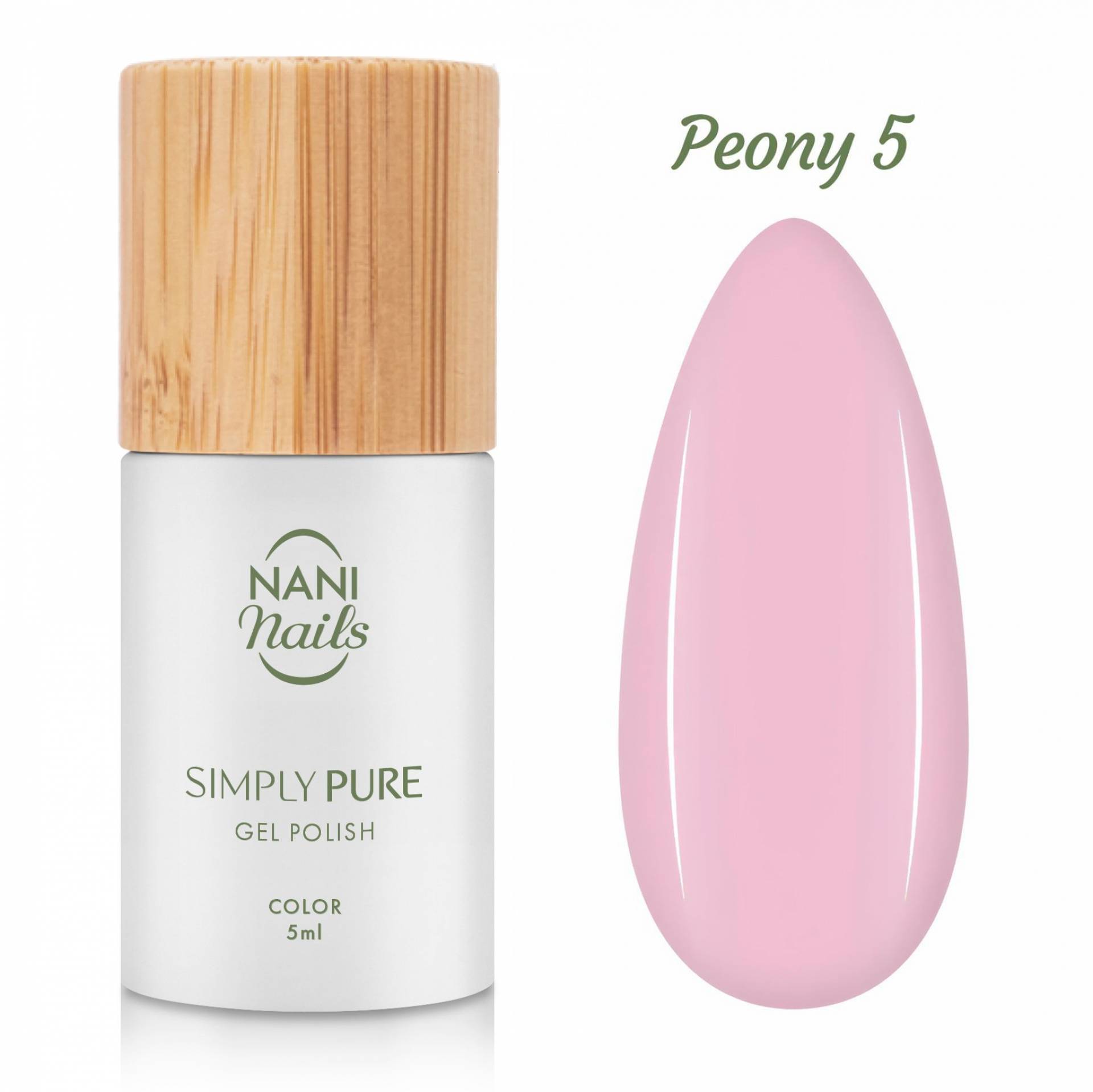 NANI ojă semipermanentă Simply Pure 5 ml - Peony