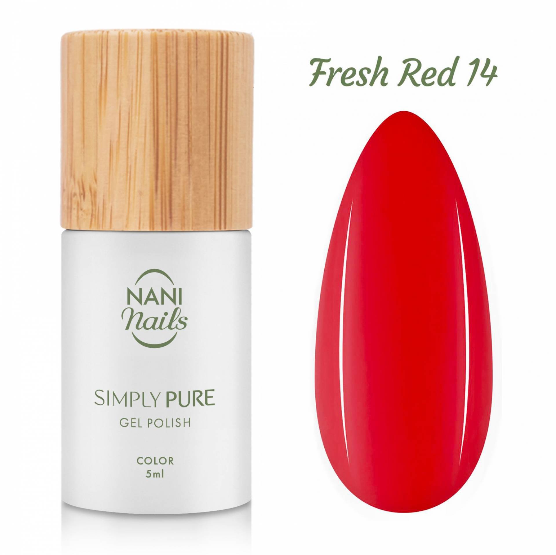 NANI ojă semipermanentă Simply Pure 5 ml - Fresh Red