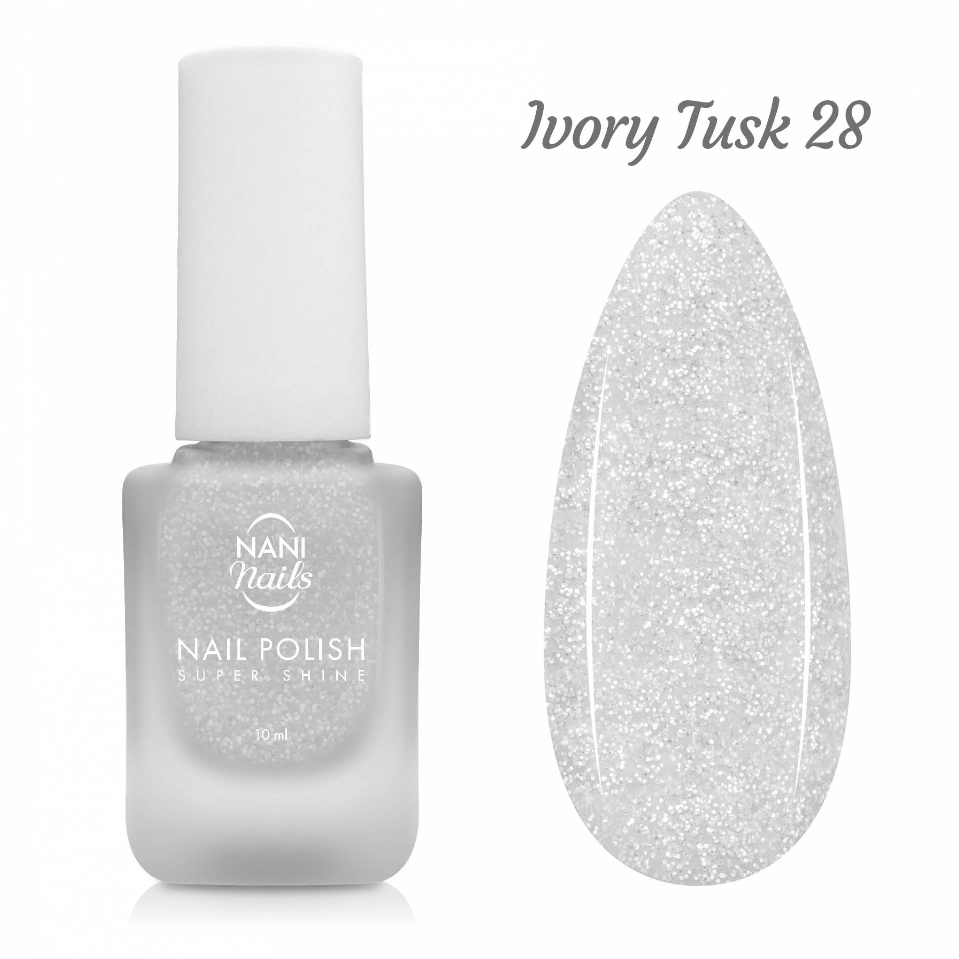 NANI lac de unghii Super Shine 10 ml - Ivory Tusk