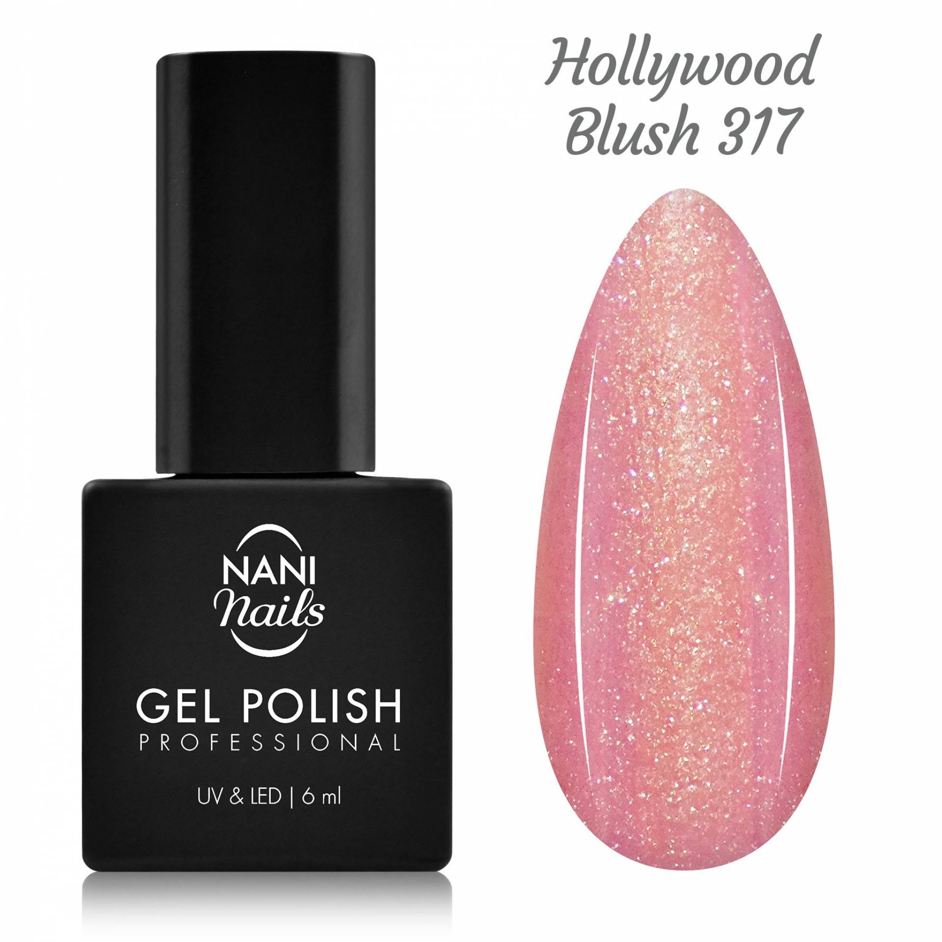 NANI Ojă semipermanentă 6 ml - Hollywood Blush