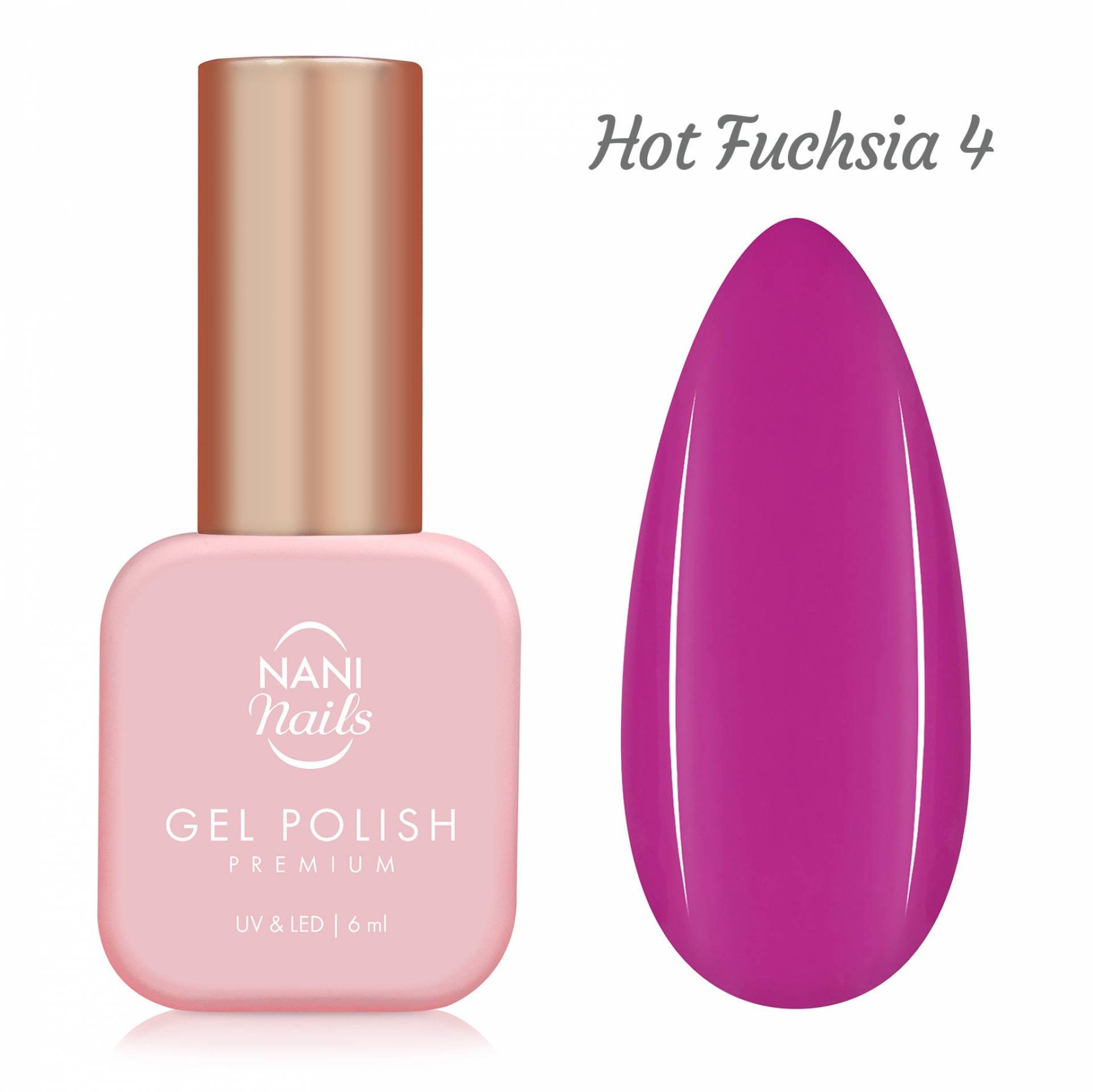 NANI ojă semipermanentă Premium 6 ml - Hot Fuchsia