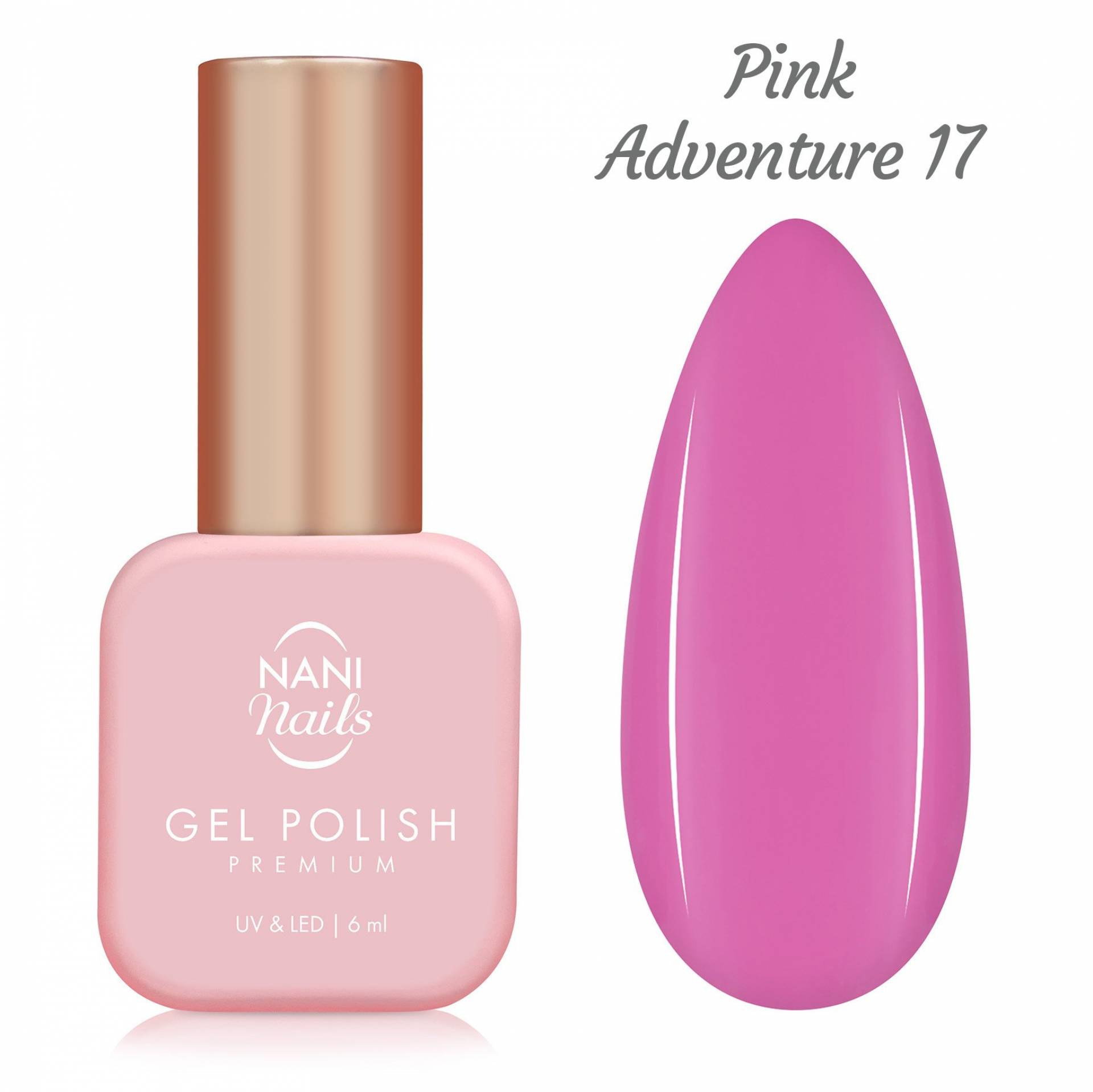 NANI ojă semipermanentă Premium 6 ml - Pink Adventure