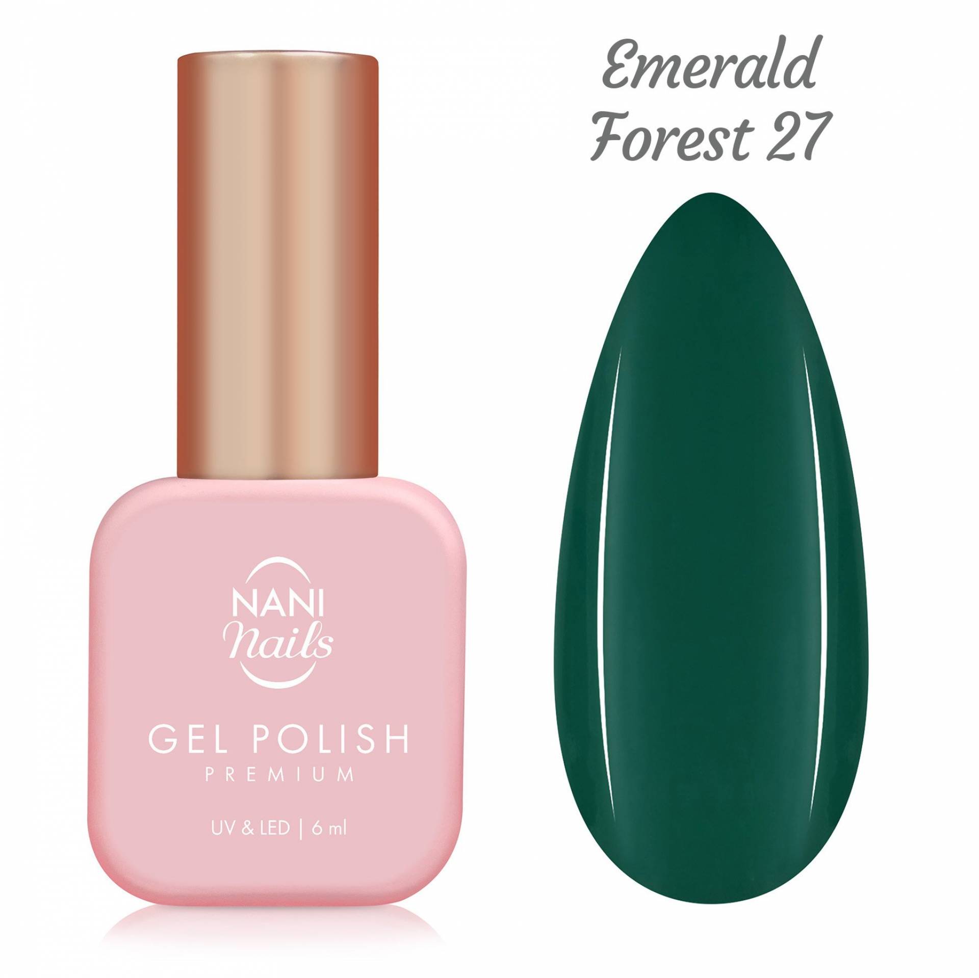 NANI ojă semipermanentă Premium 6 ml - Emerald Forest