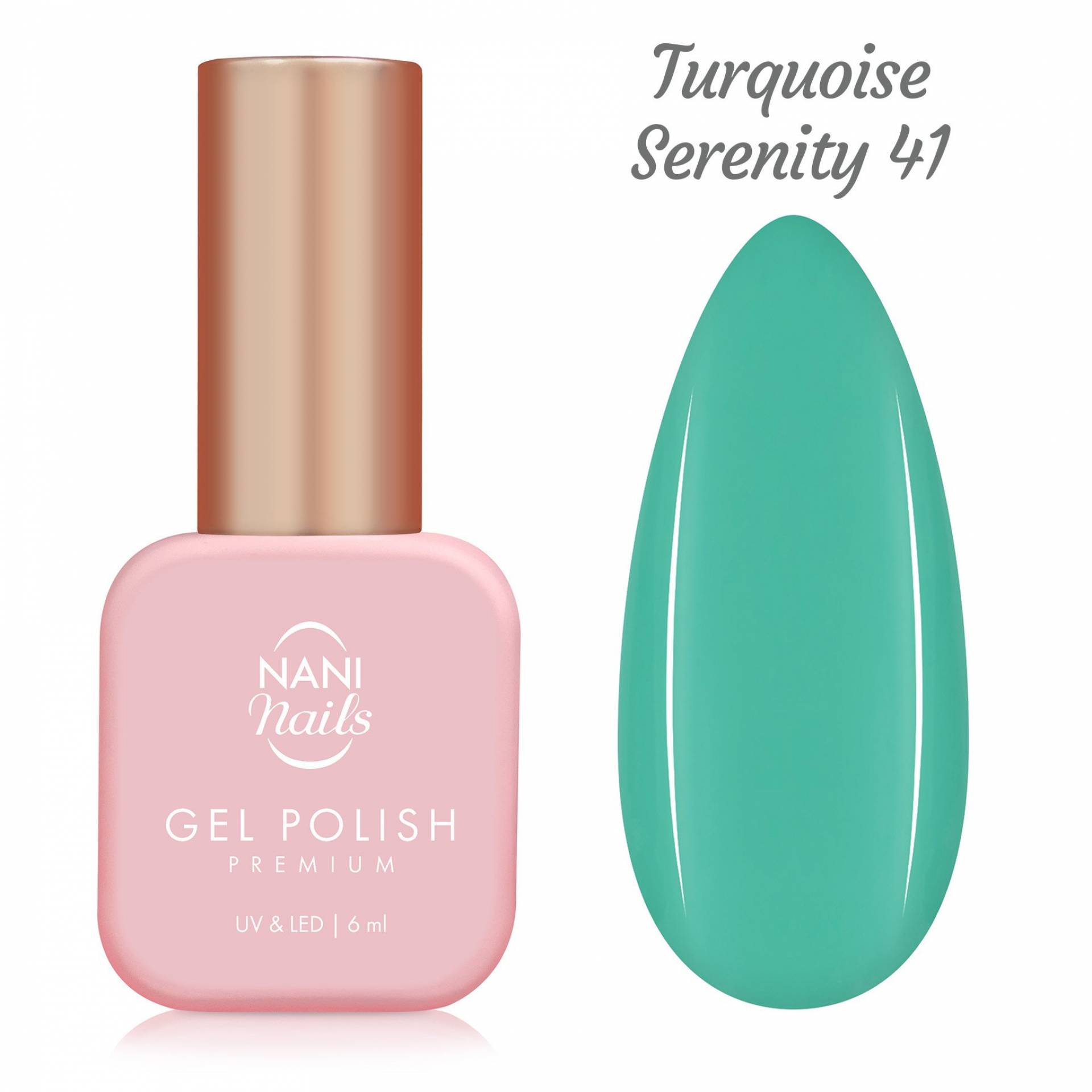 NANI ojă semipermanentă Premium 6 ml - Turquoise Serenity