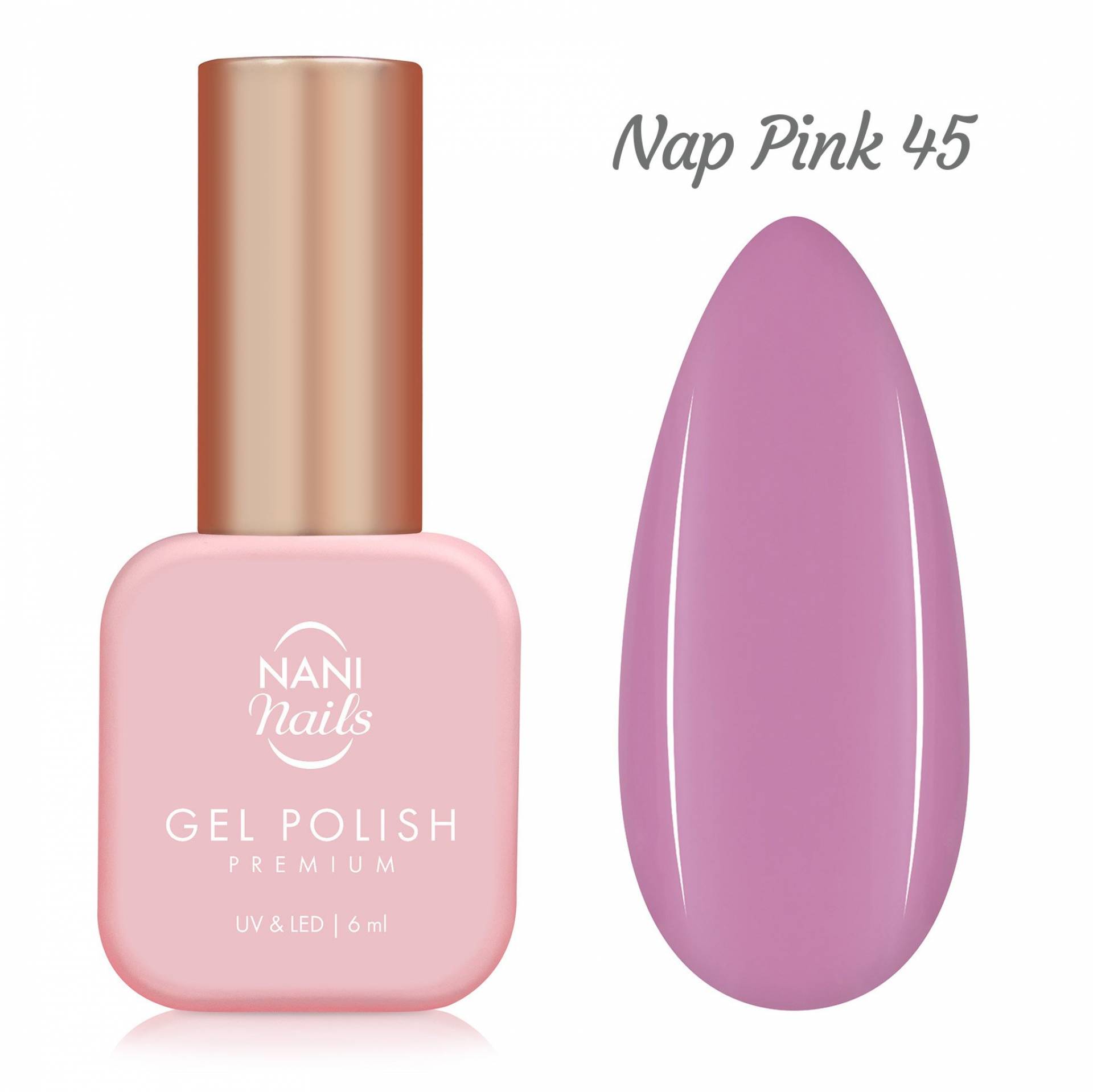 NANI ojă semipermanentă Premium 6 ml - Nap Pink