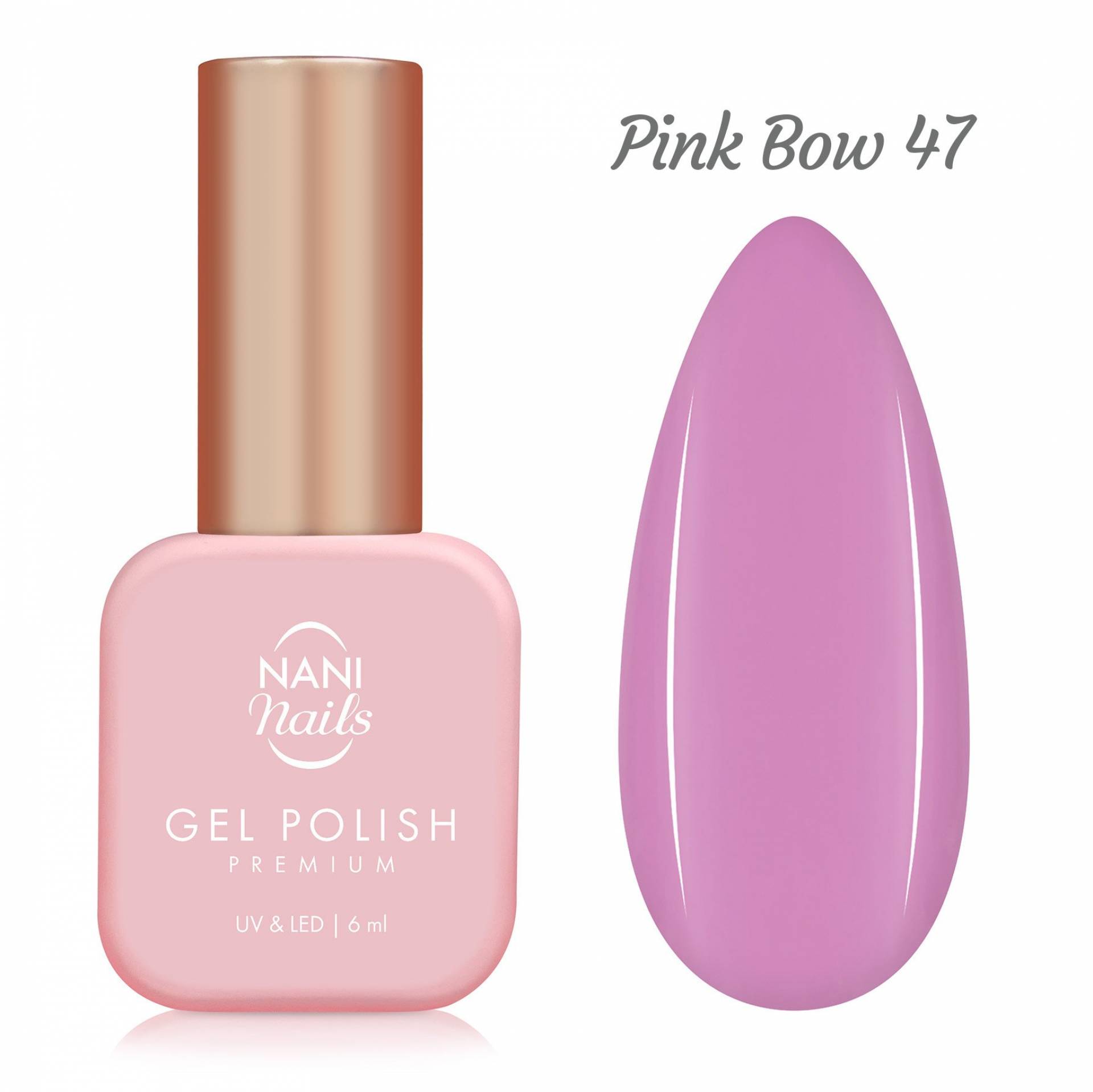 NANI ojă semipermanentă Premium 6 ml - Pink Bow