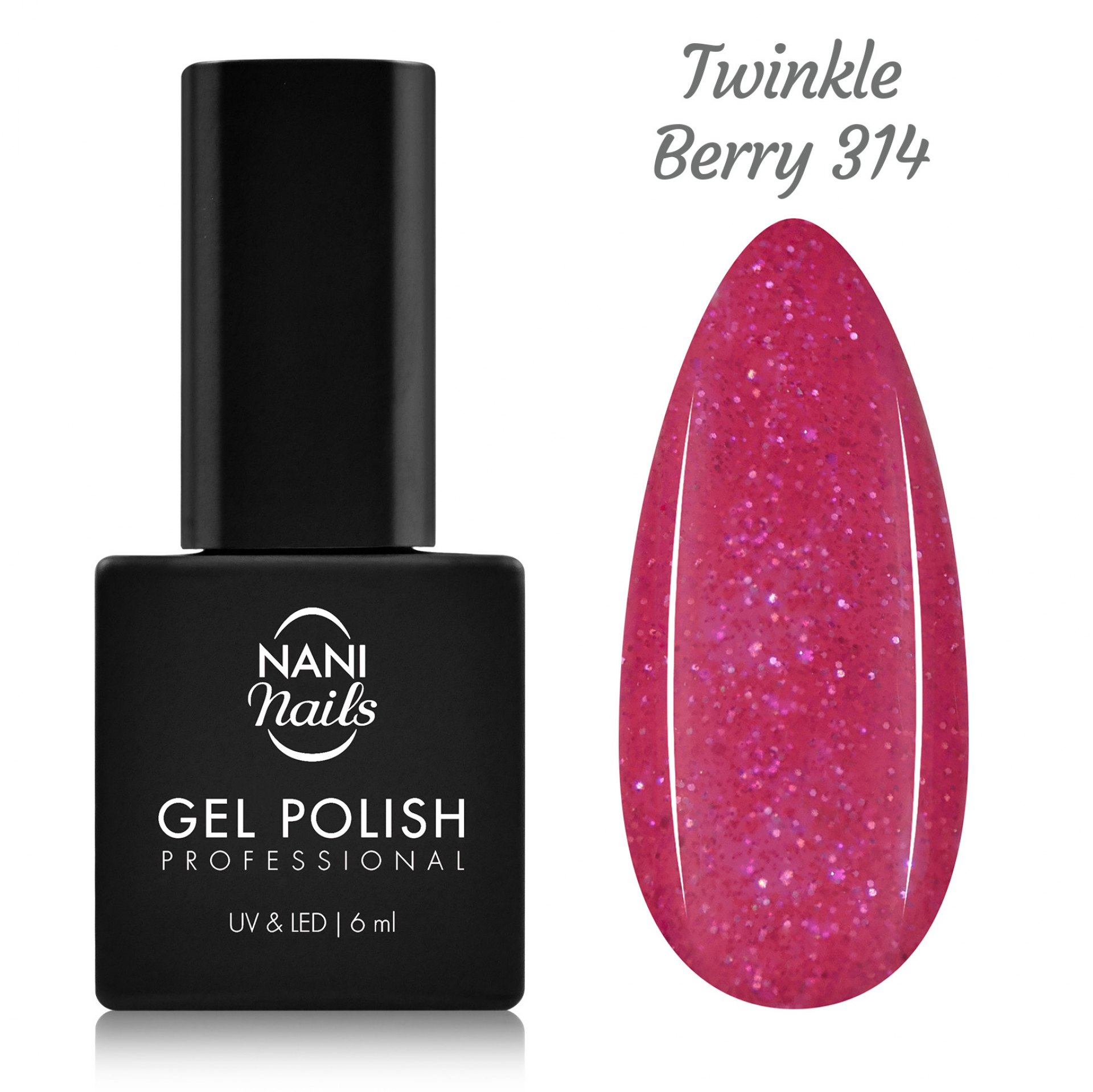 NANI Ojă semipermanentă 6 ml - Twinkle Berry