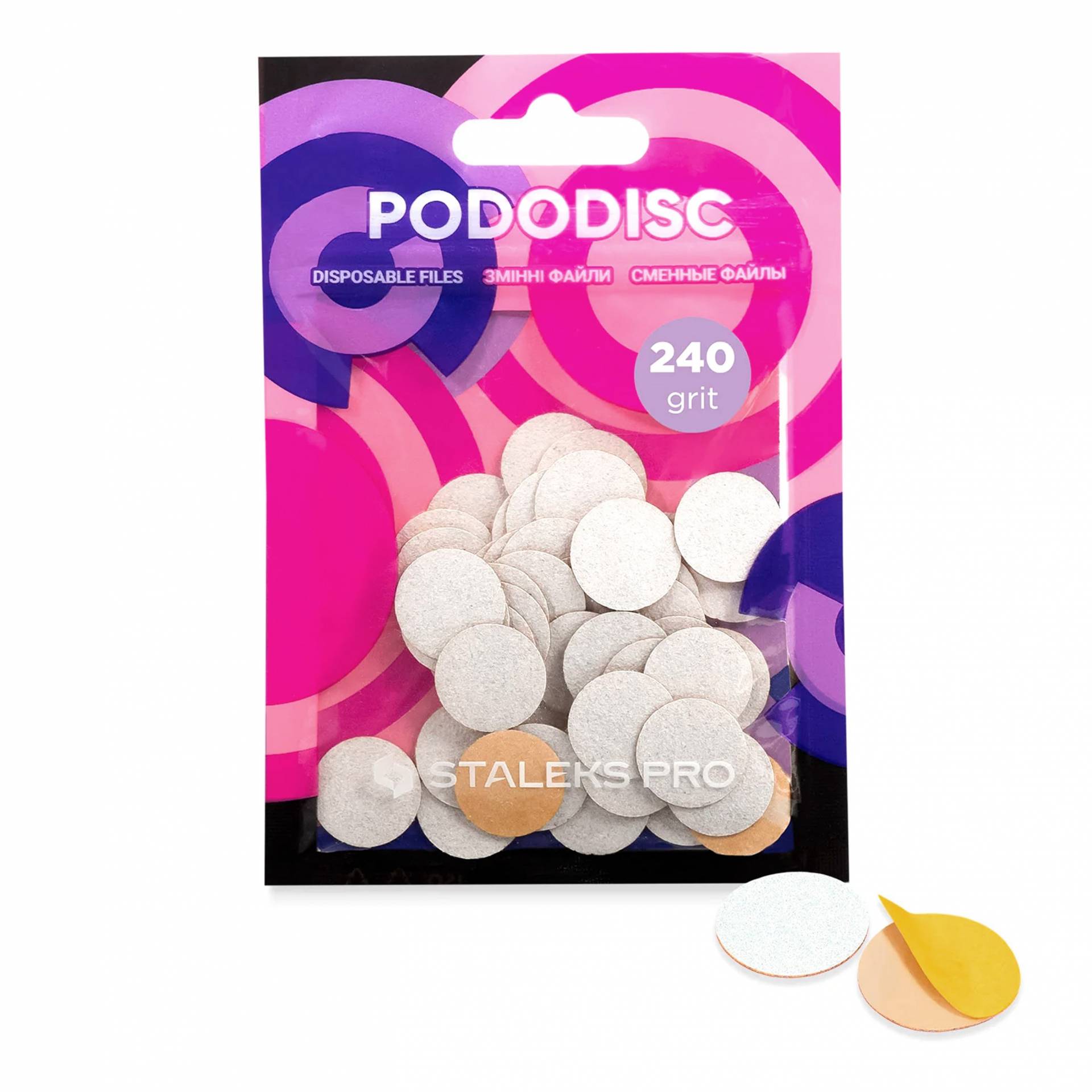 STALEKS Pododisc S – pile de unică folosință pentru pedichiură - 240