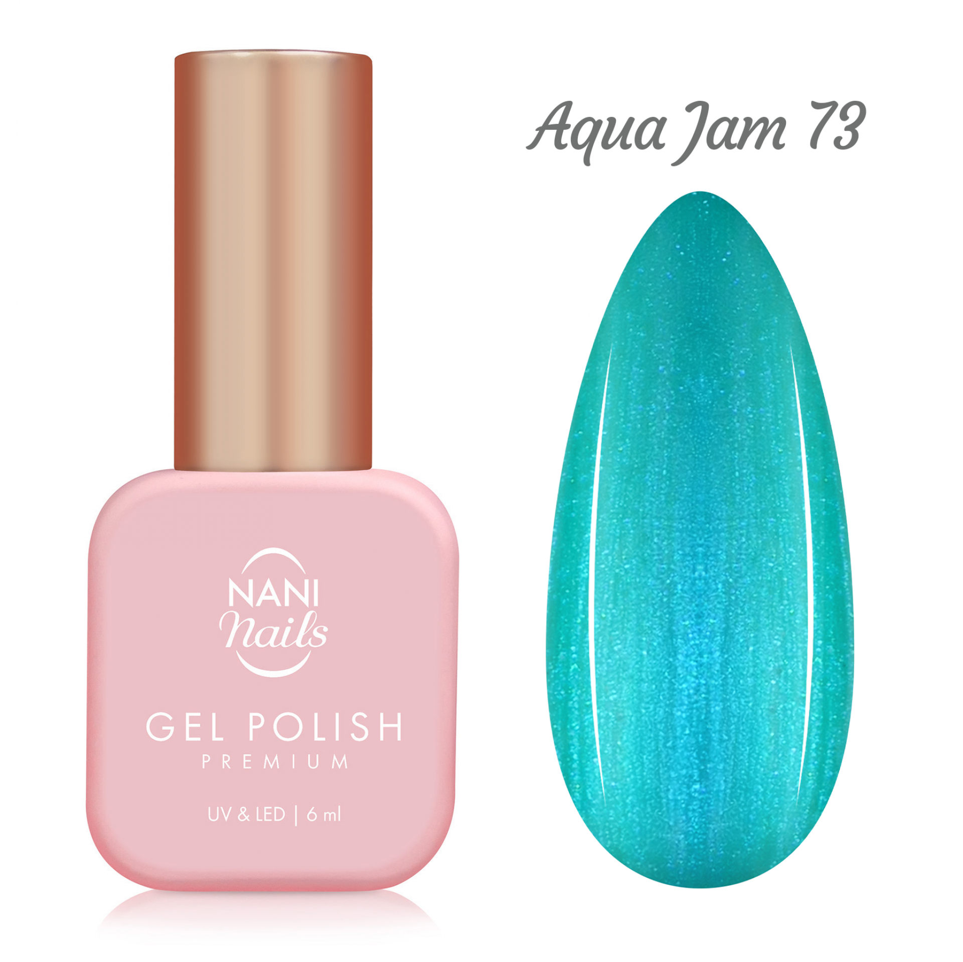 NANI ojă semipermanentă Premium 6 ml - Aqua Jam
