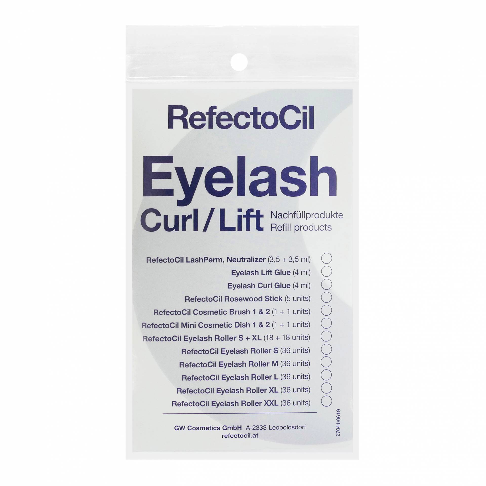 RefectoCil Rollers – Bigudiuri pentru gene (36 buc.), mărimea XXL