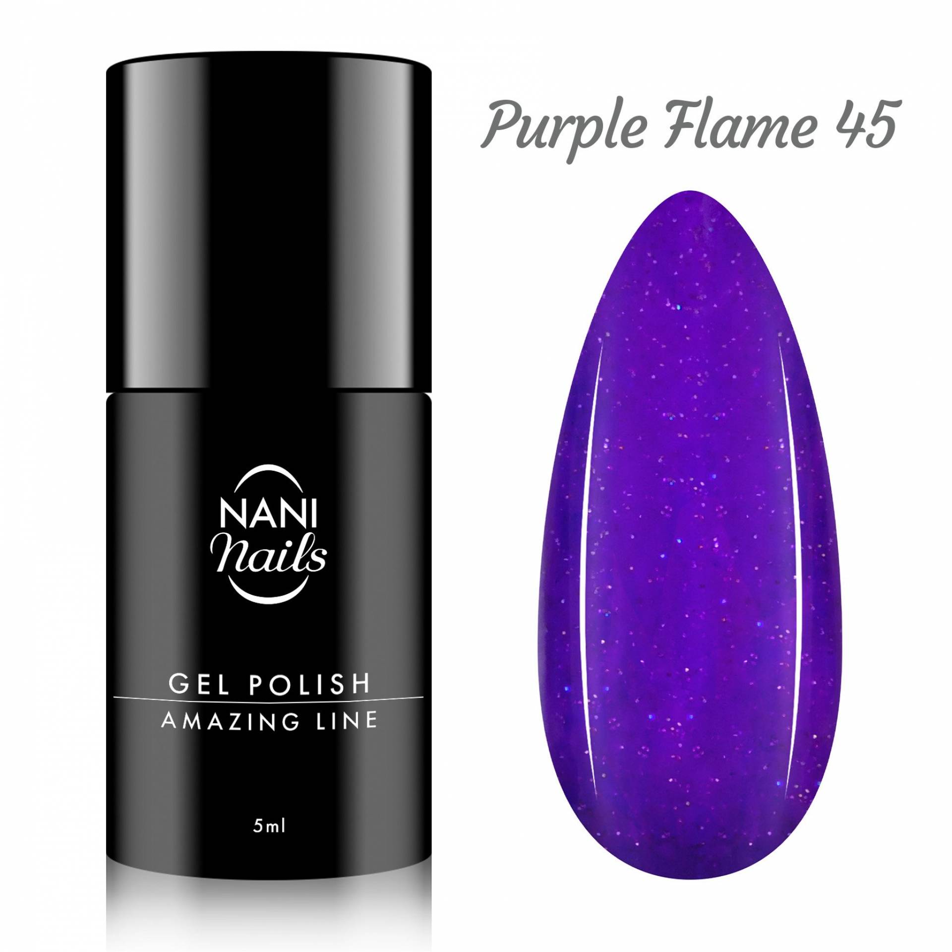 NANI Ojă semipermanentă Amazing Line 5 ml - Purple Flame