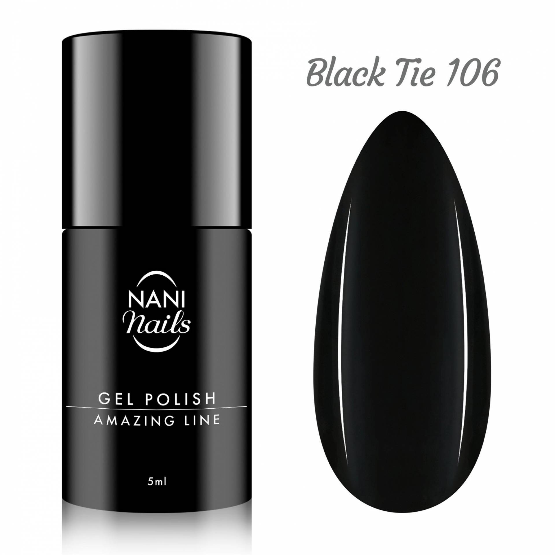 NANI Ojă semipermanentă Amazing Line 5 ml - Black Tie