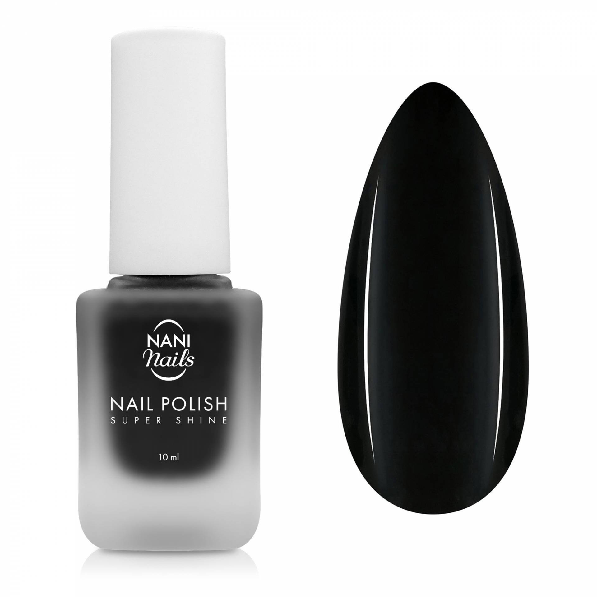 NANI lac de unghii Super Shine 10 ml - Black Velvet