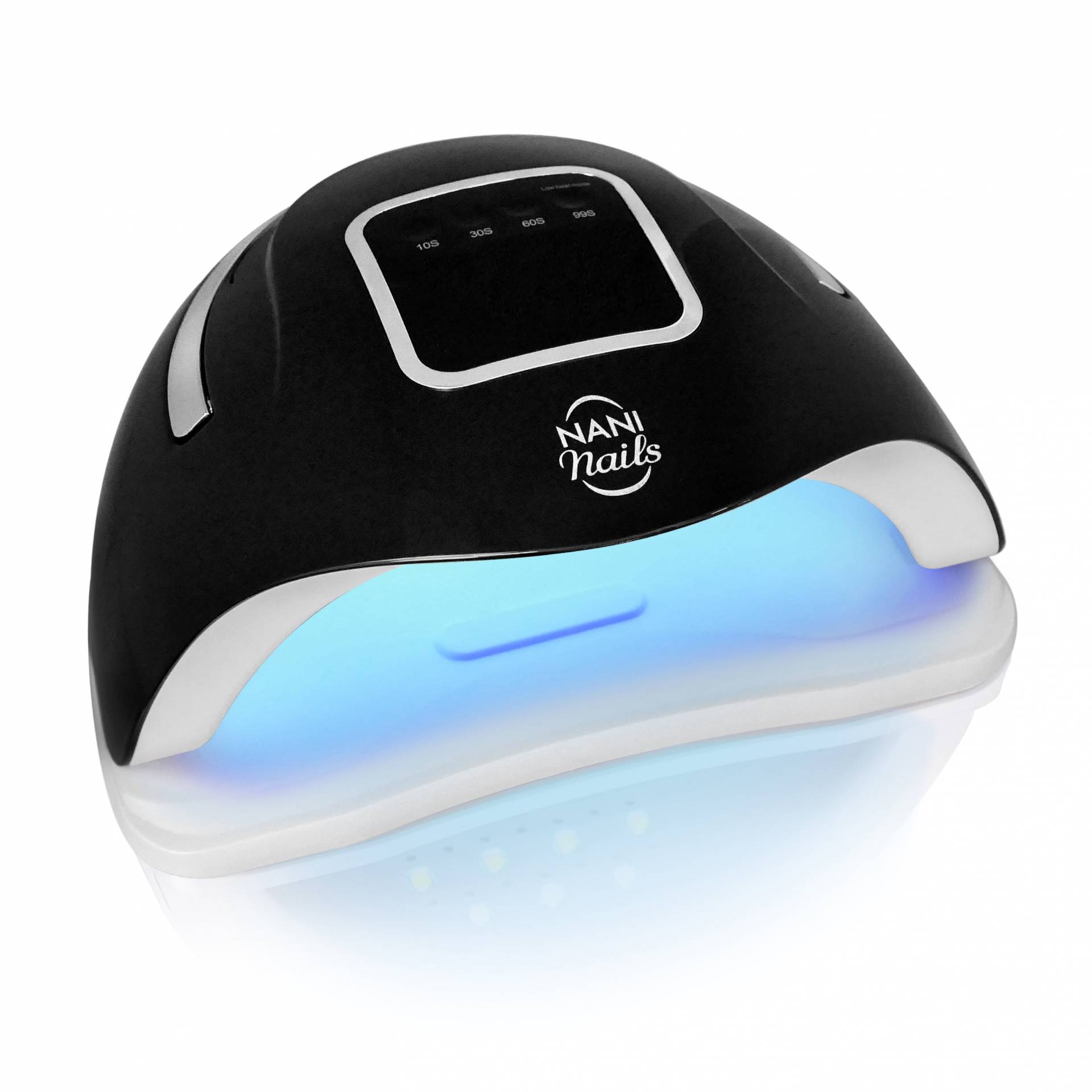 UV/LED lučka NANI 72 W – Black & Silver Metallic