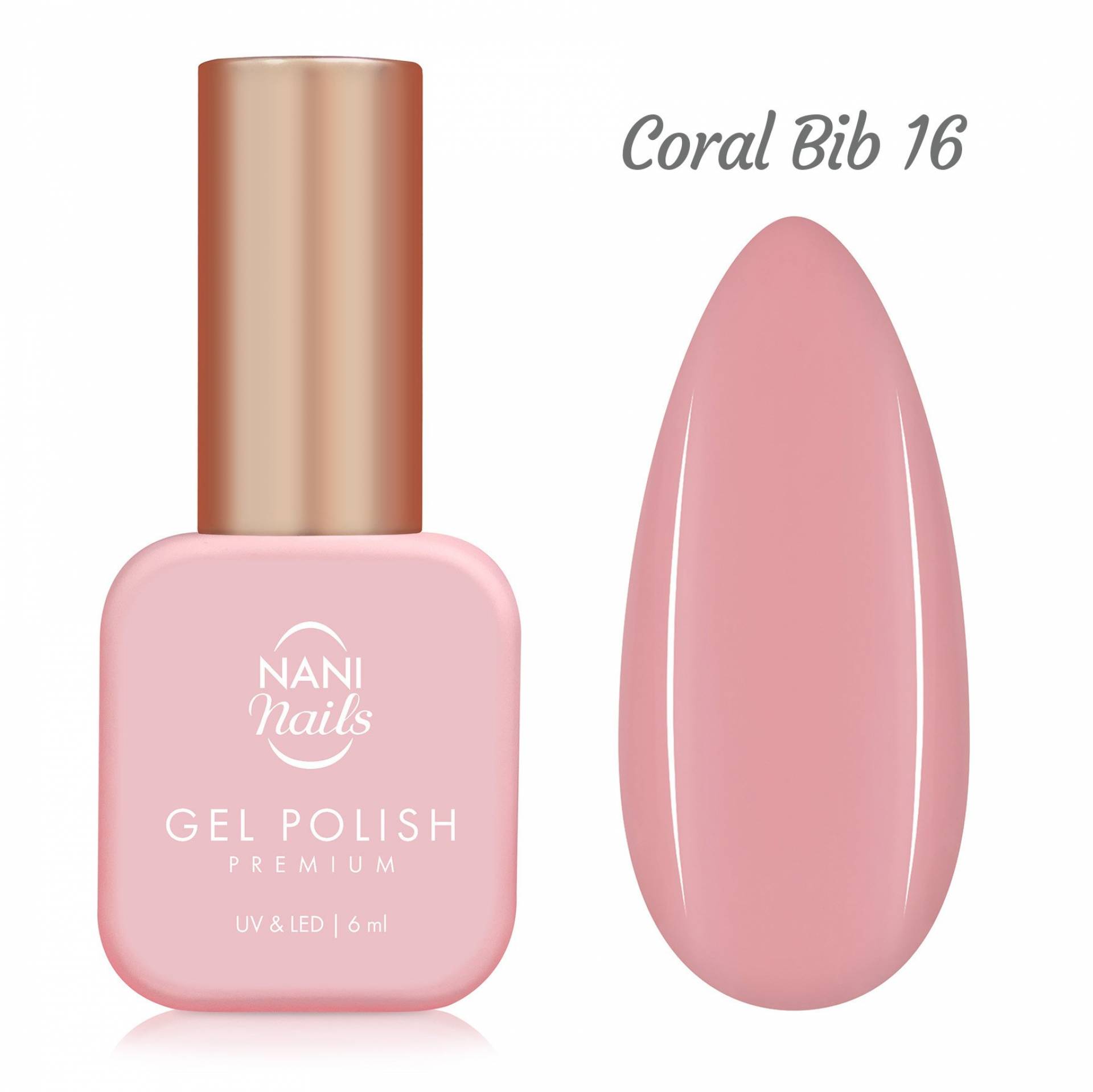 NANI gel lak Premium 6 ml - Coral Bib