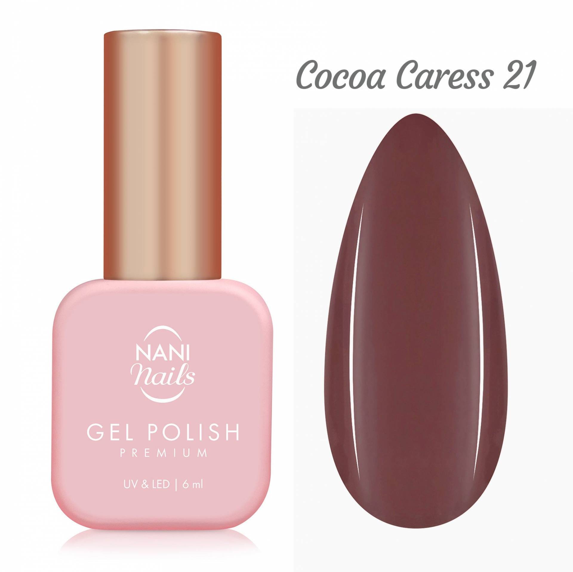 NANI gel lak Premium 6 ml - Cocoa Caress