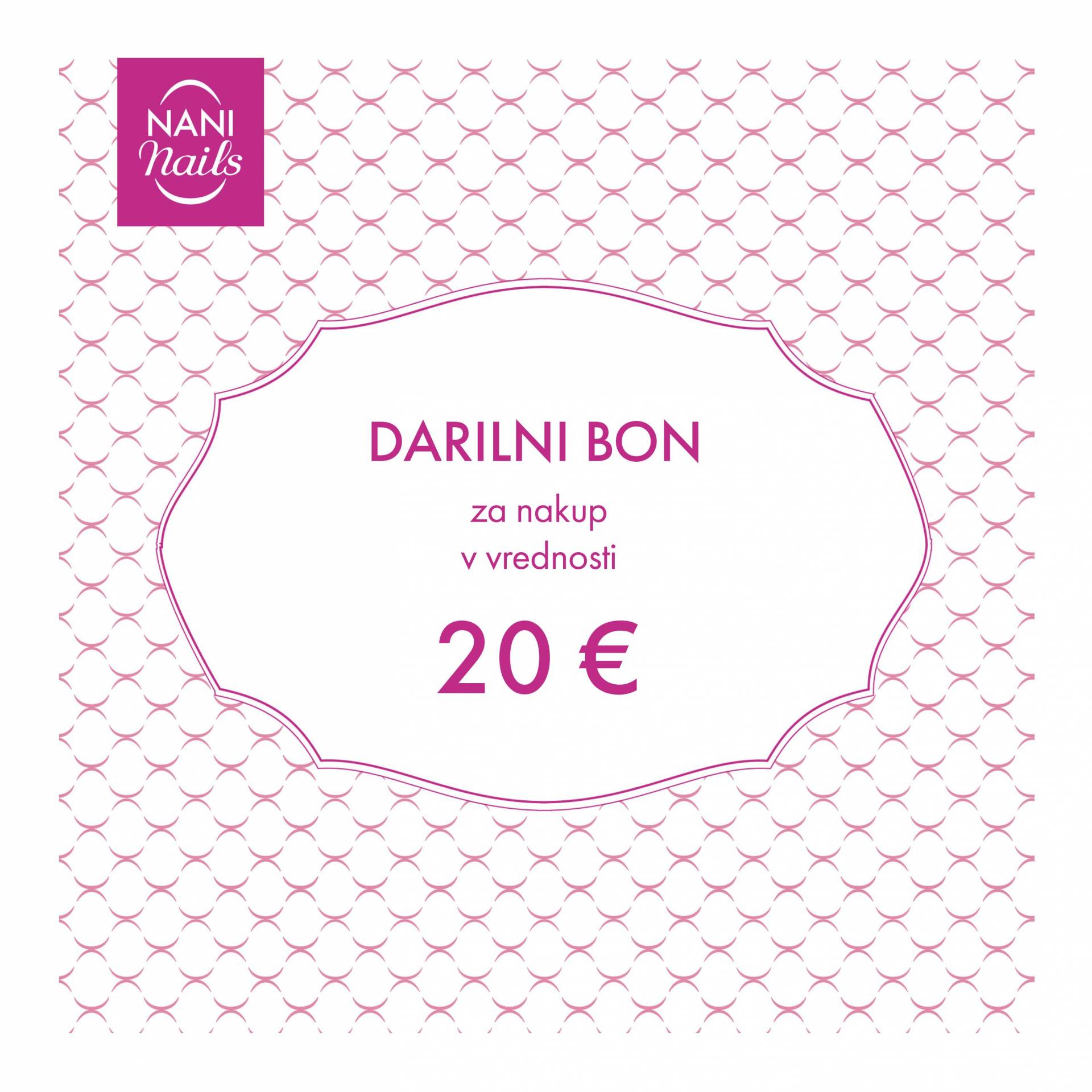 Darilni bon v vrednosti 20 EUR