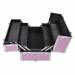 NANI trojdielny kozmetický kufrík na kolieskach - 3D Diamond Pink
