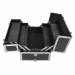 NANI trojdielny kozmetický kufrík na kolieskach - 3D Diamond Black