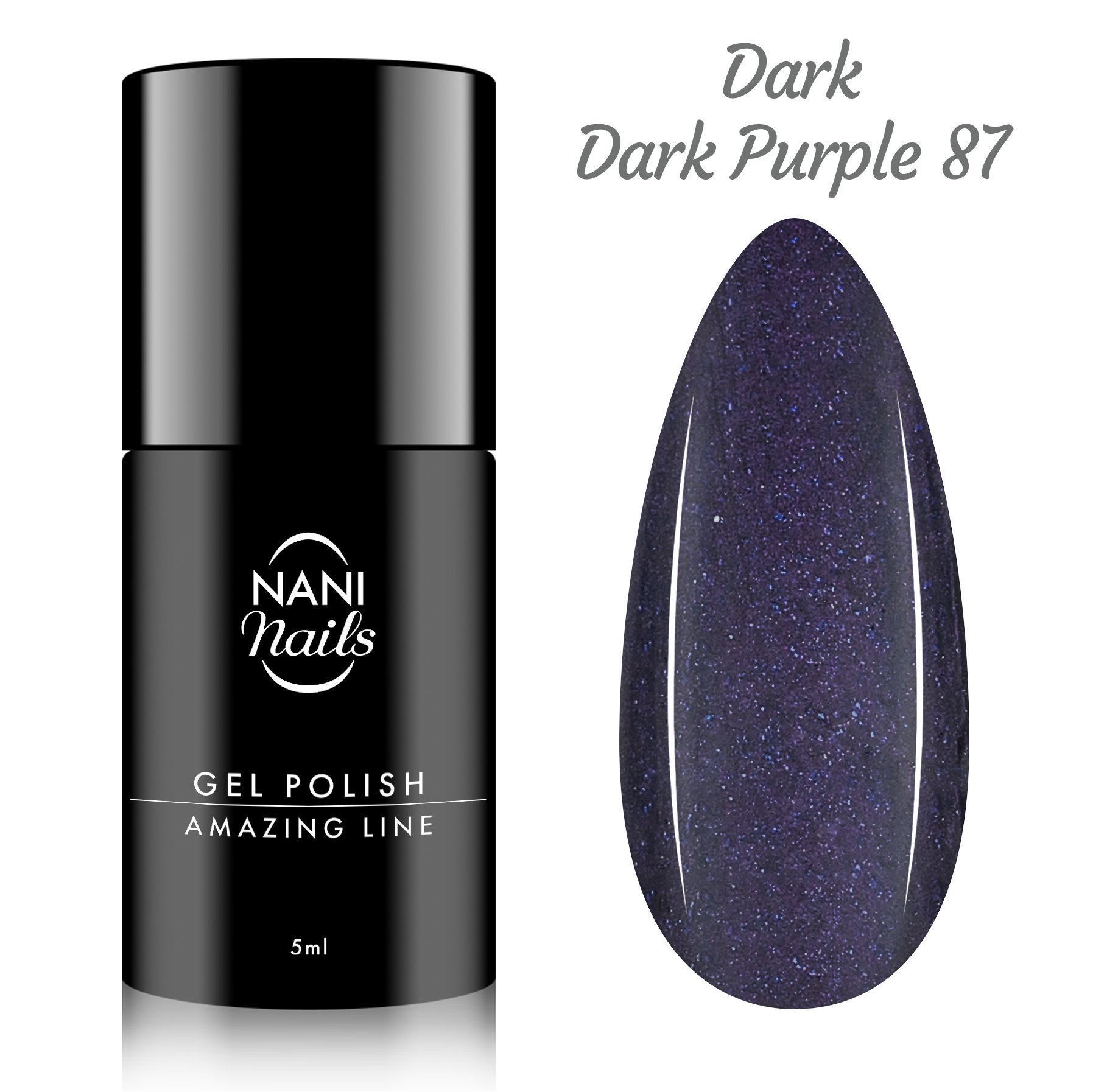 NANI gél lak Amazing Line 5 ml - Metallic Dark Purple