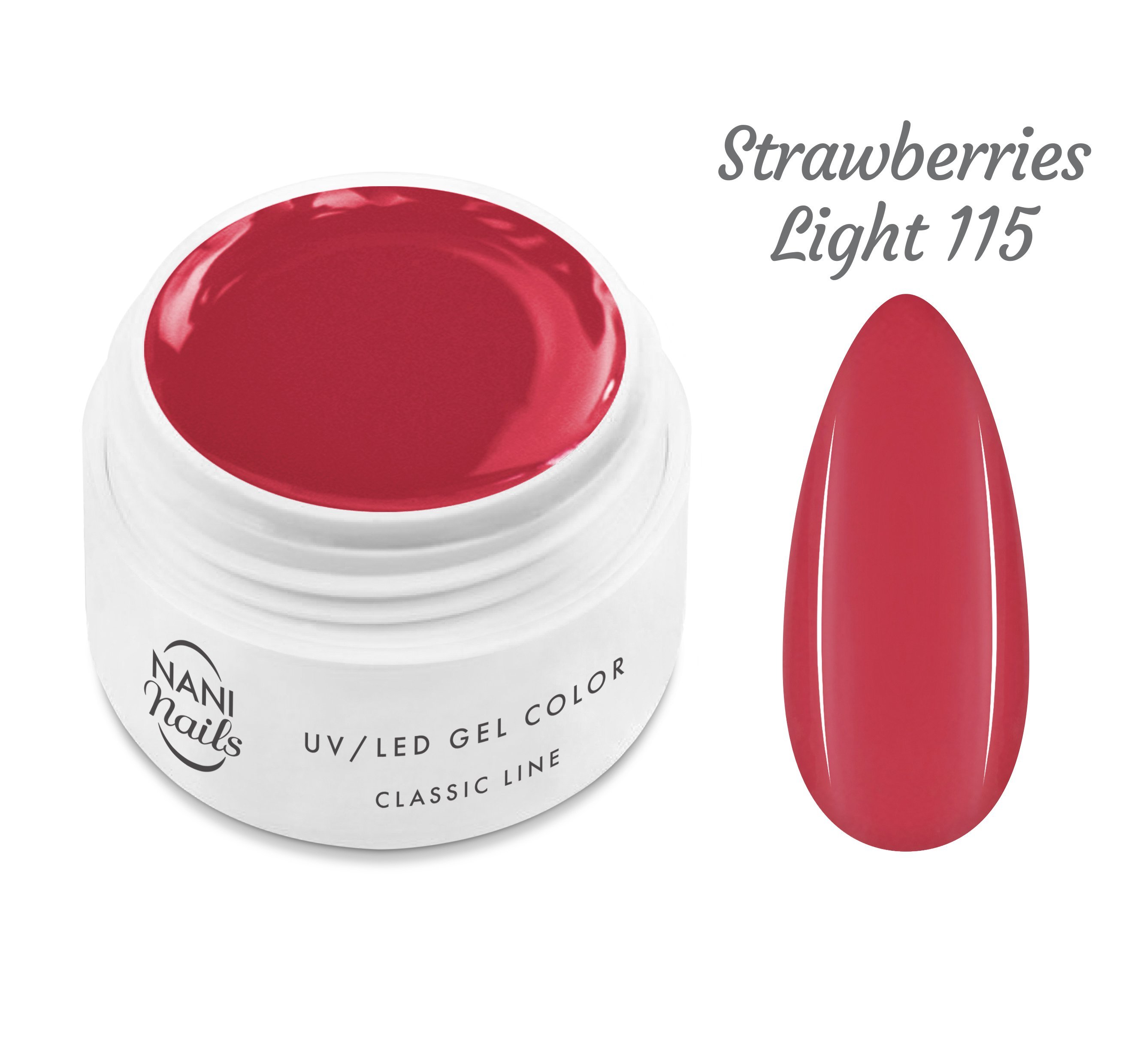 NANI UV gél Classic Line 5 ml - Strawberries Light