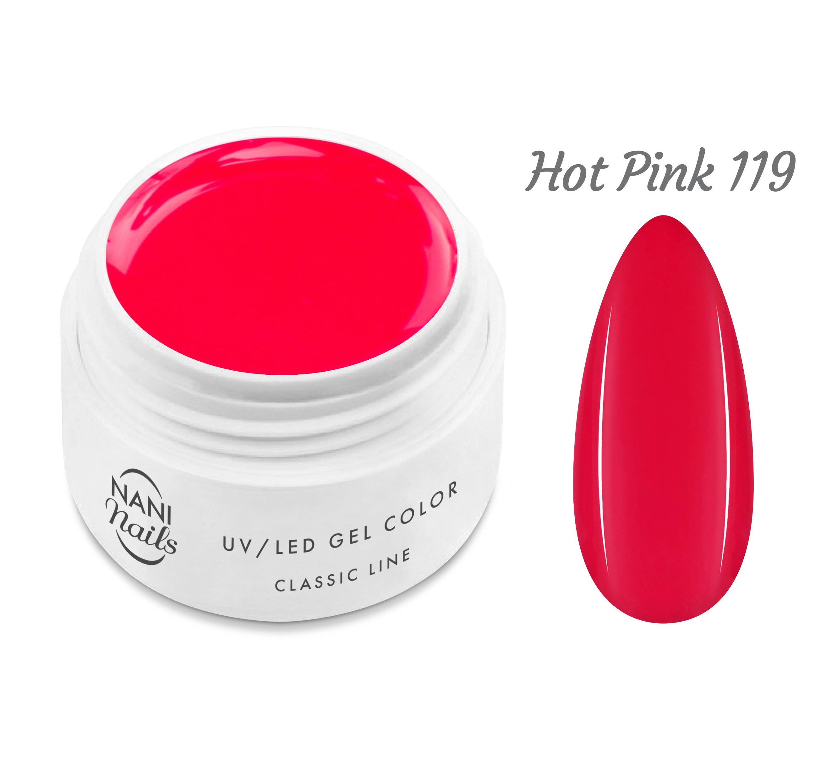 NANI UV gél Classic Line 5 ml - Hot Neon Pink